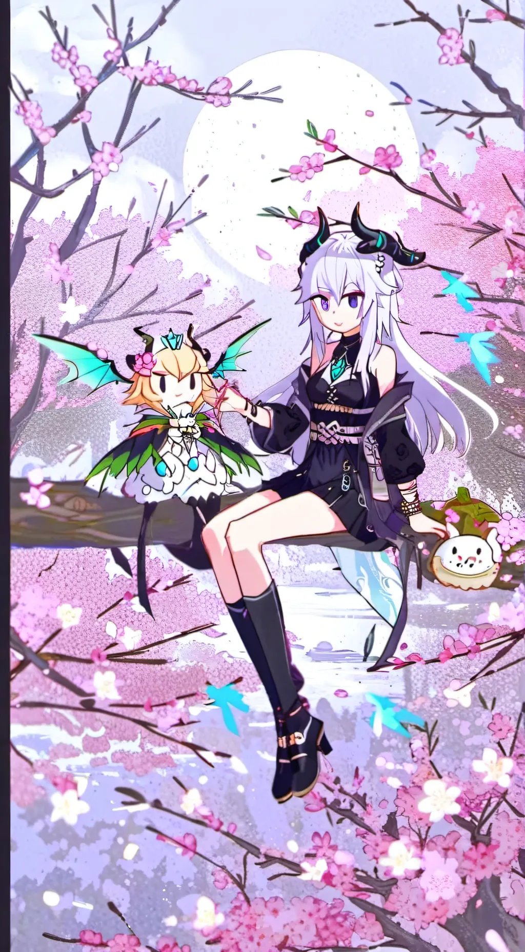 ai character: The hybrid cafe :3 background