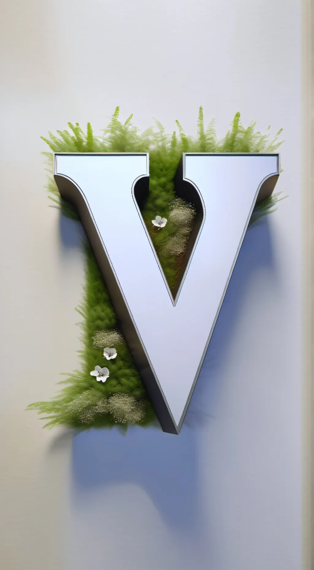 ai character: The Letter V background