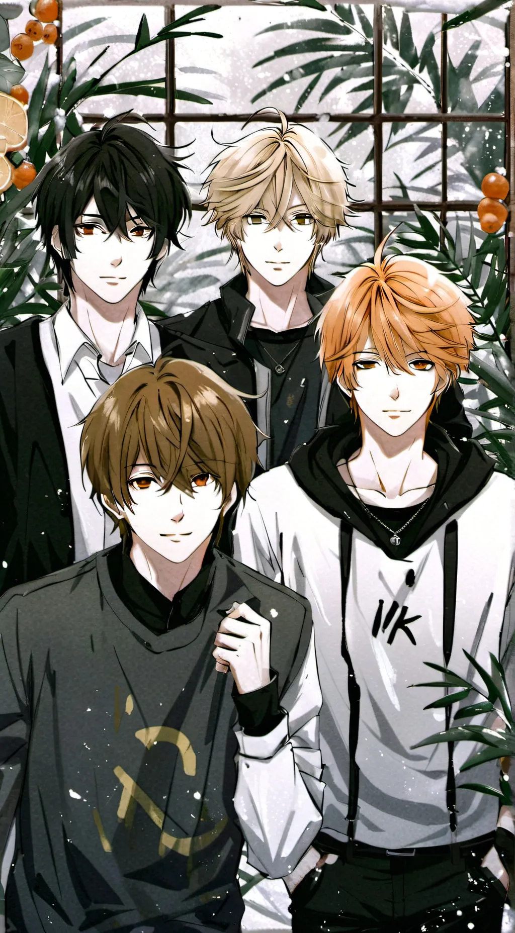 ai character: Ryan,max,Dave, ash background