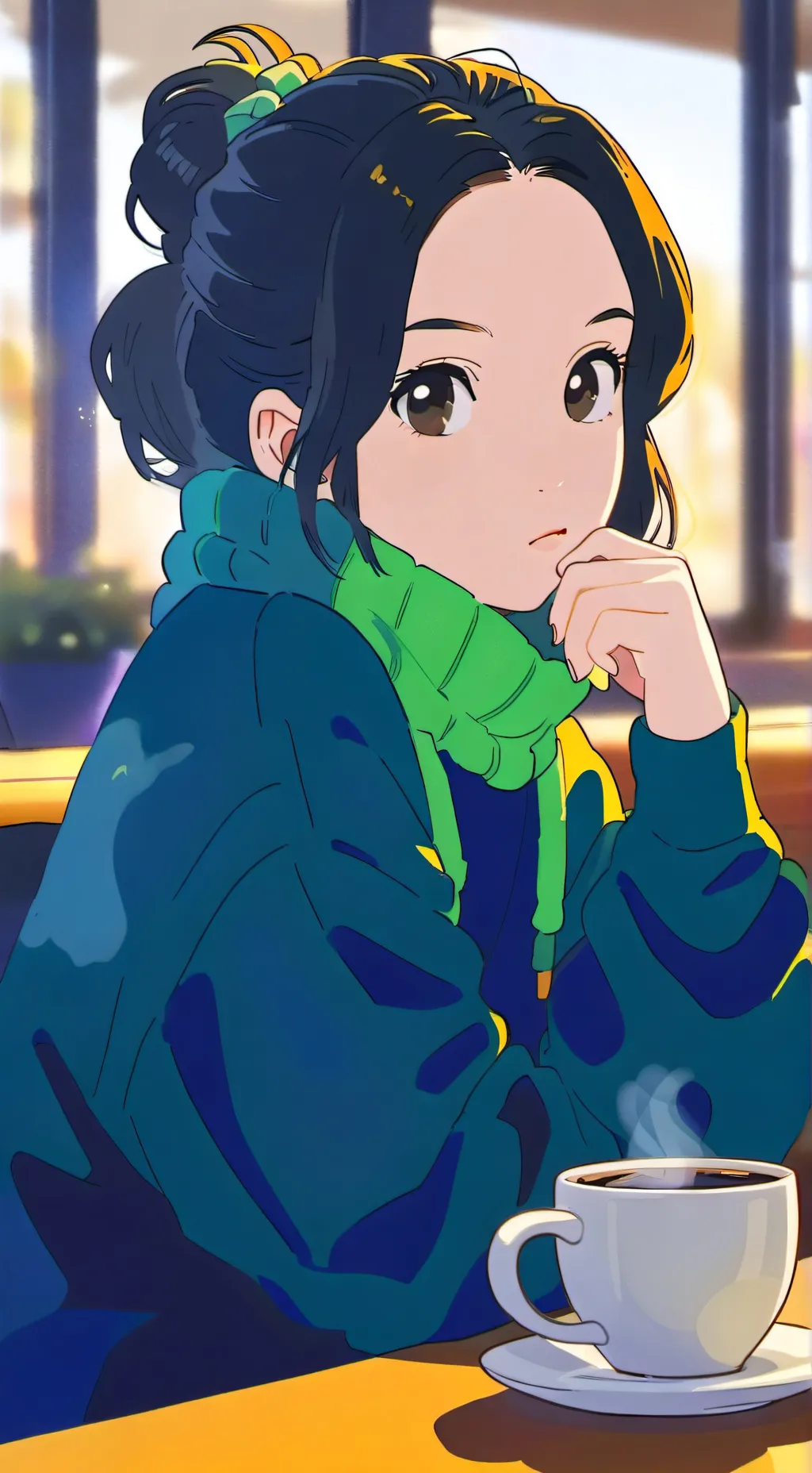 ai character: Billie eilish  background