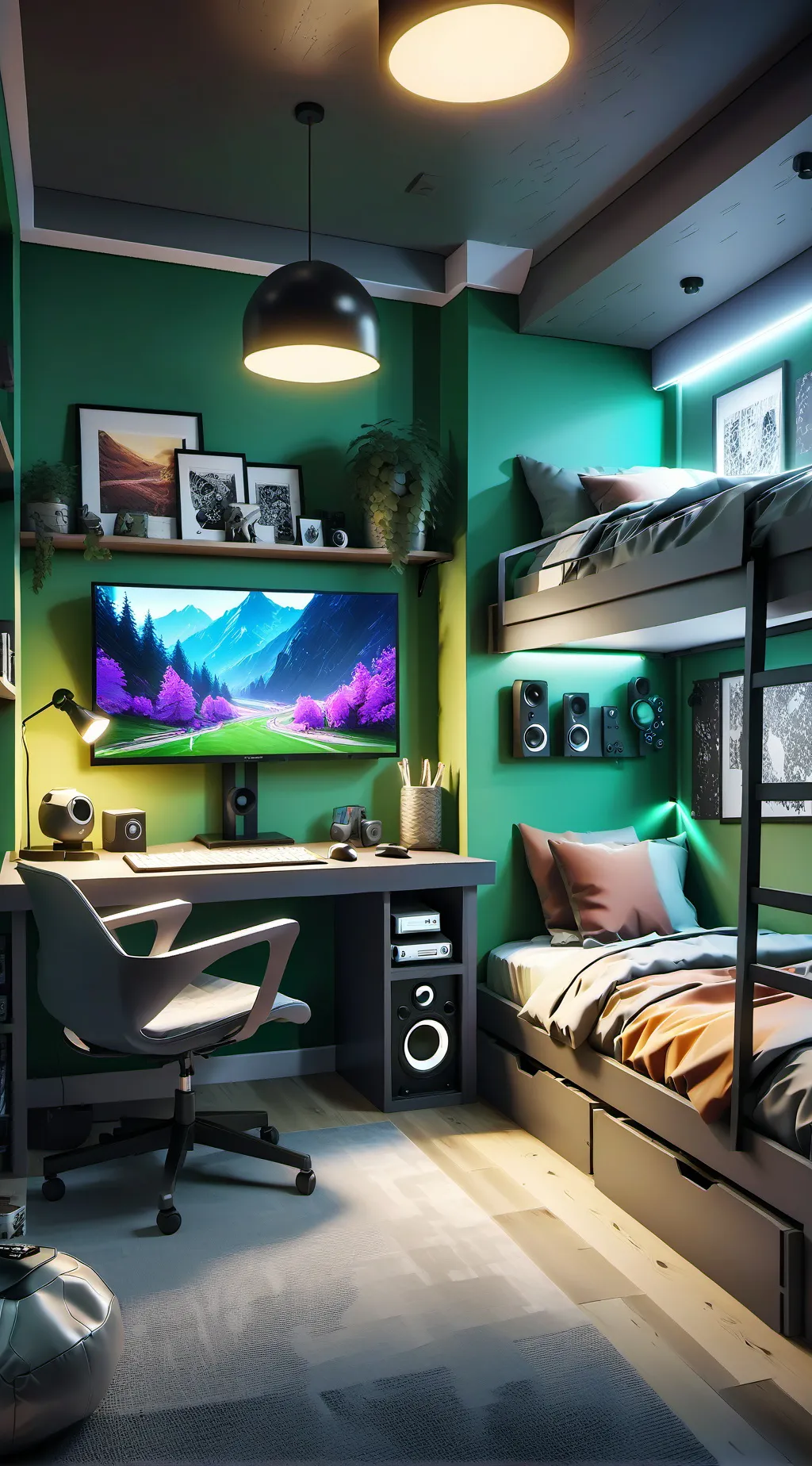 ai character: Forsaken Sleepover background