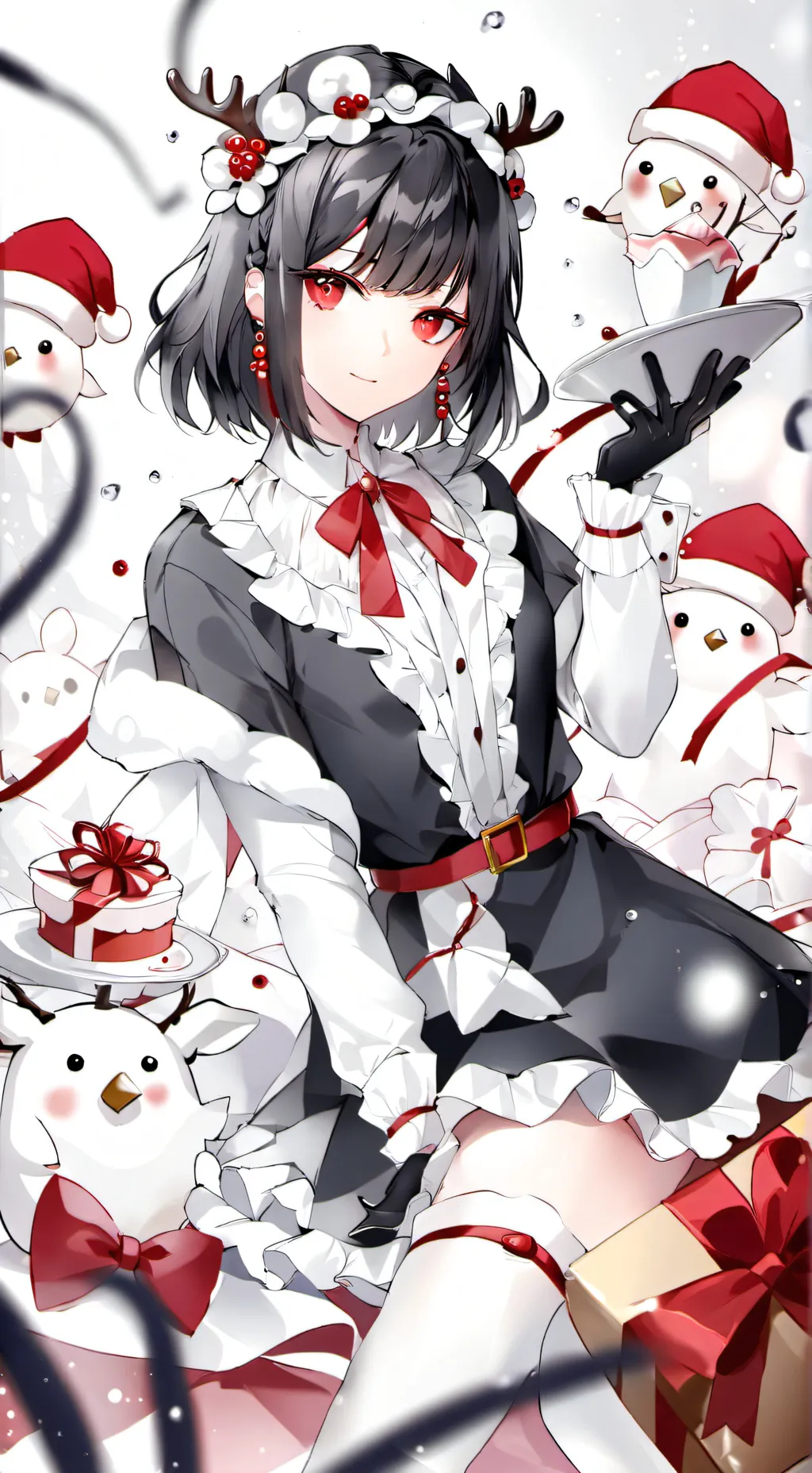 ai character: Mha XMAS🎅 background