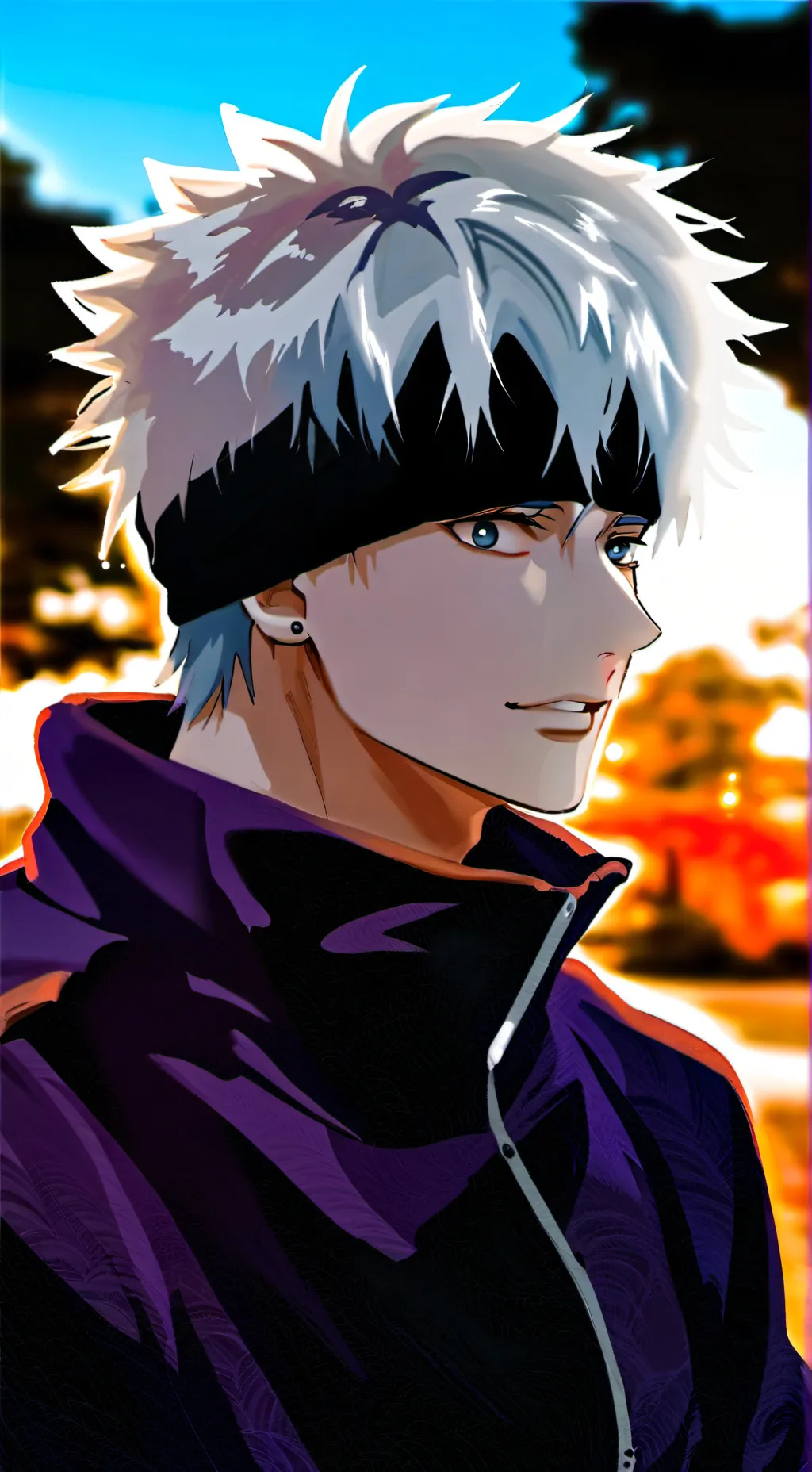 ai character: Gojo~~~~ background