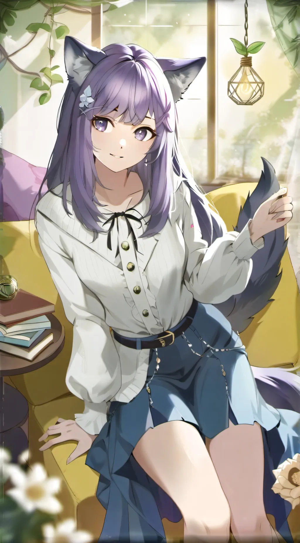 ai character: fern background