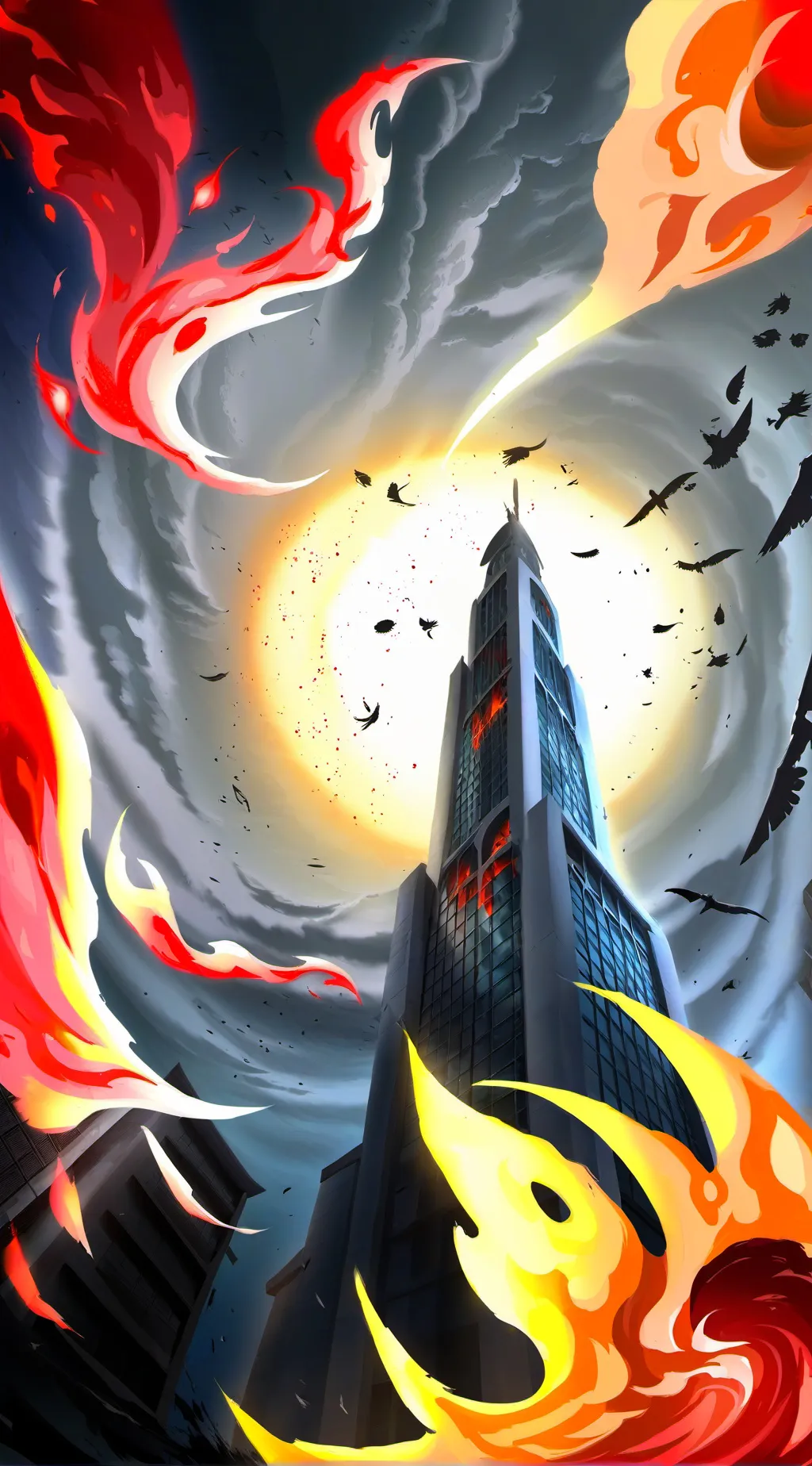 ai character: MHA Hell Fire background