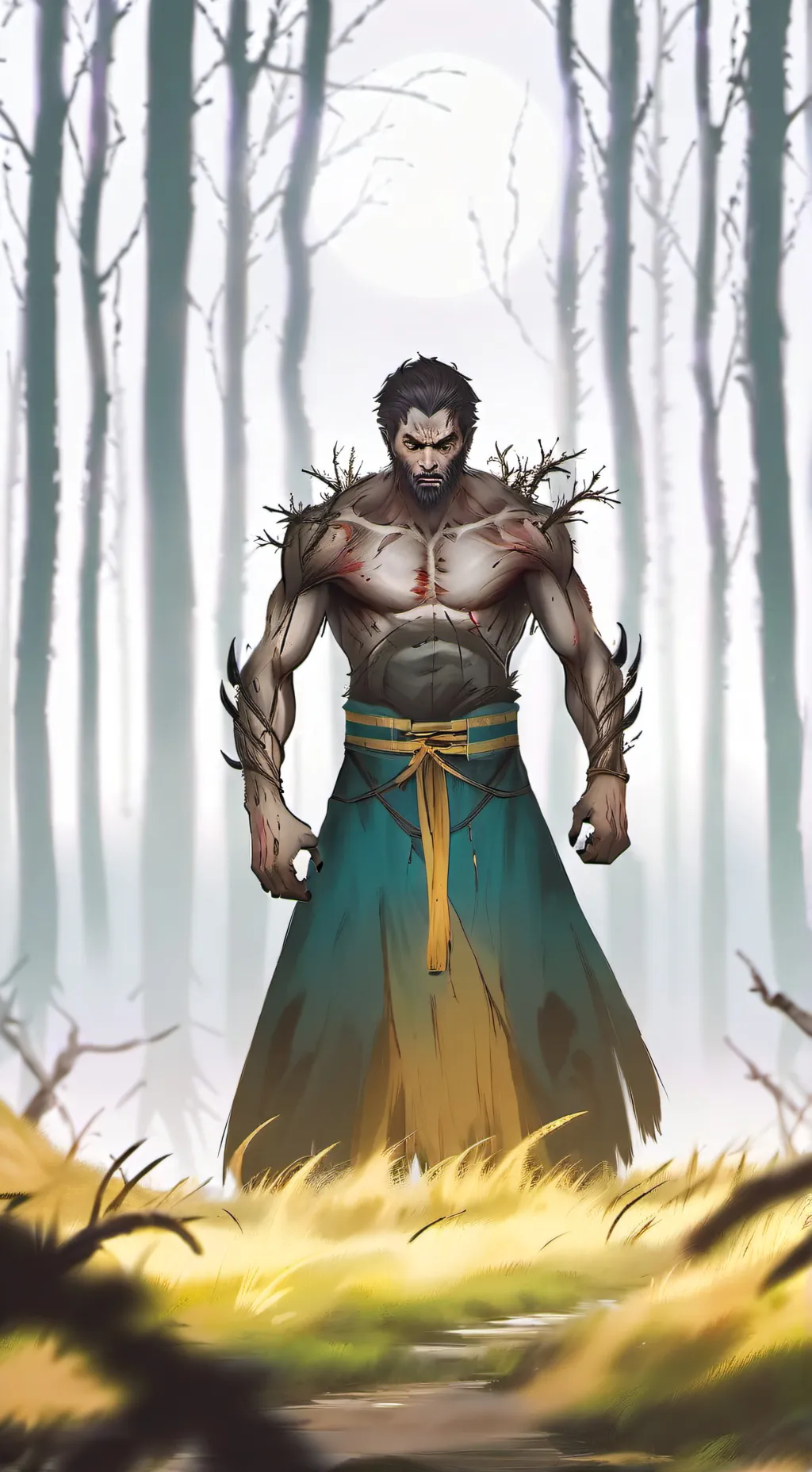 ai character: sprunki werewolf background