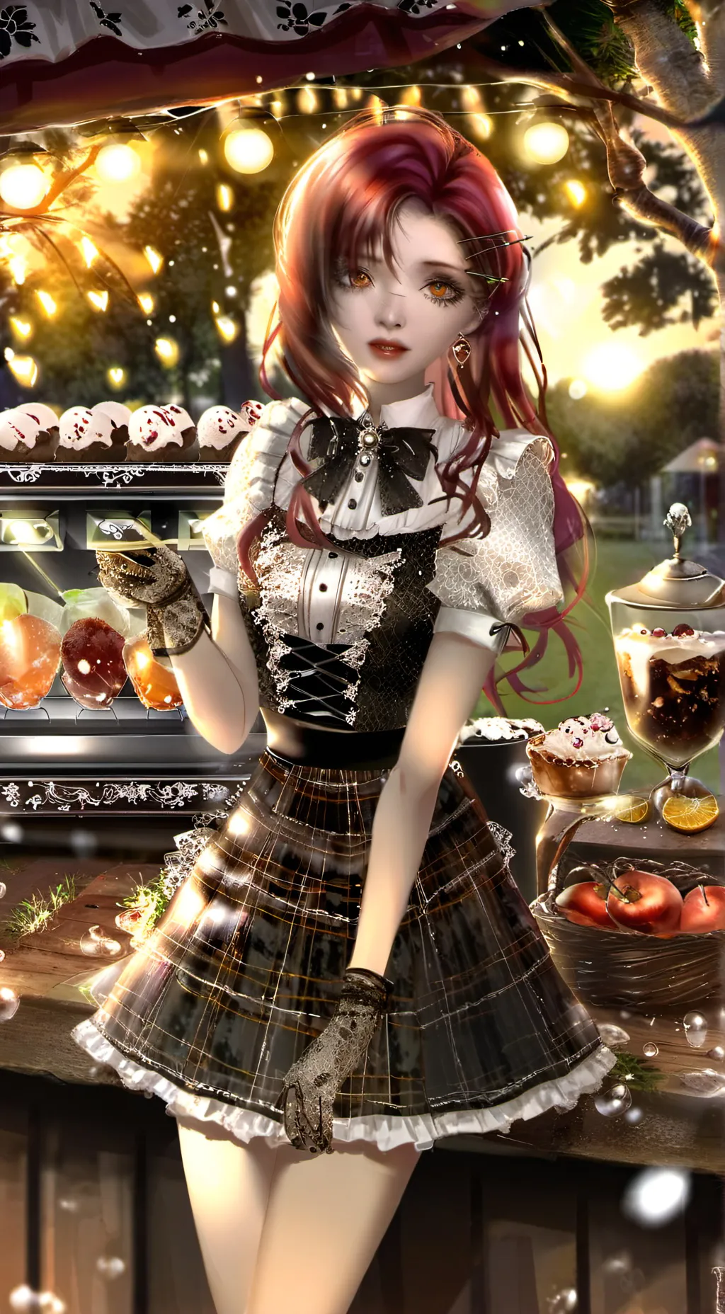 ai character: Circus baby  background