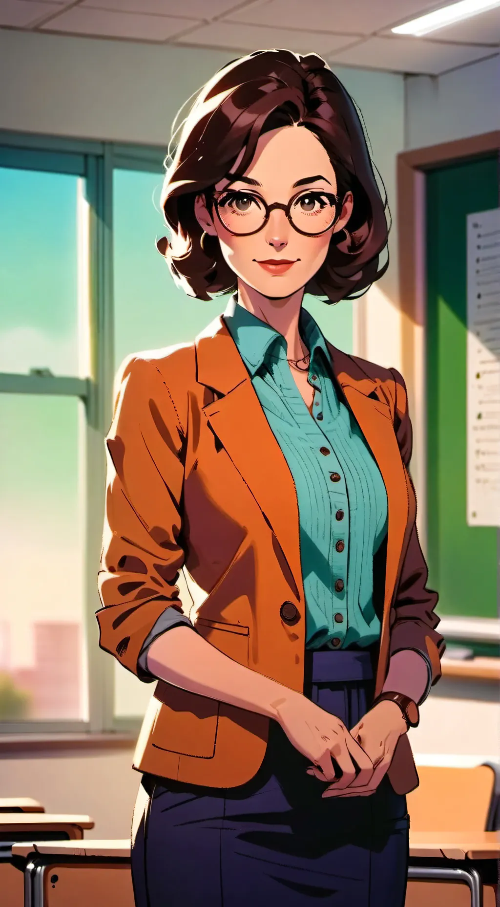 ai character: prof d'anglais  background