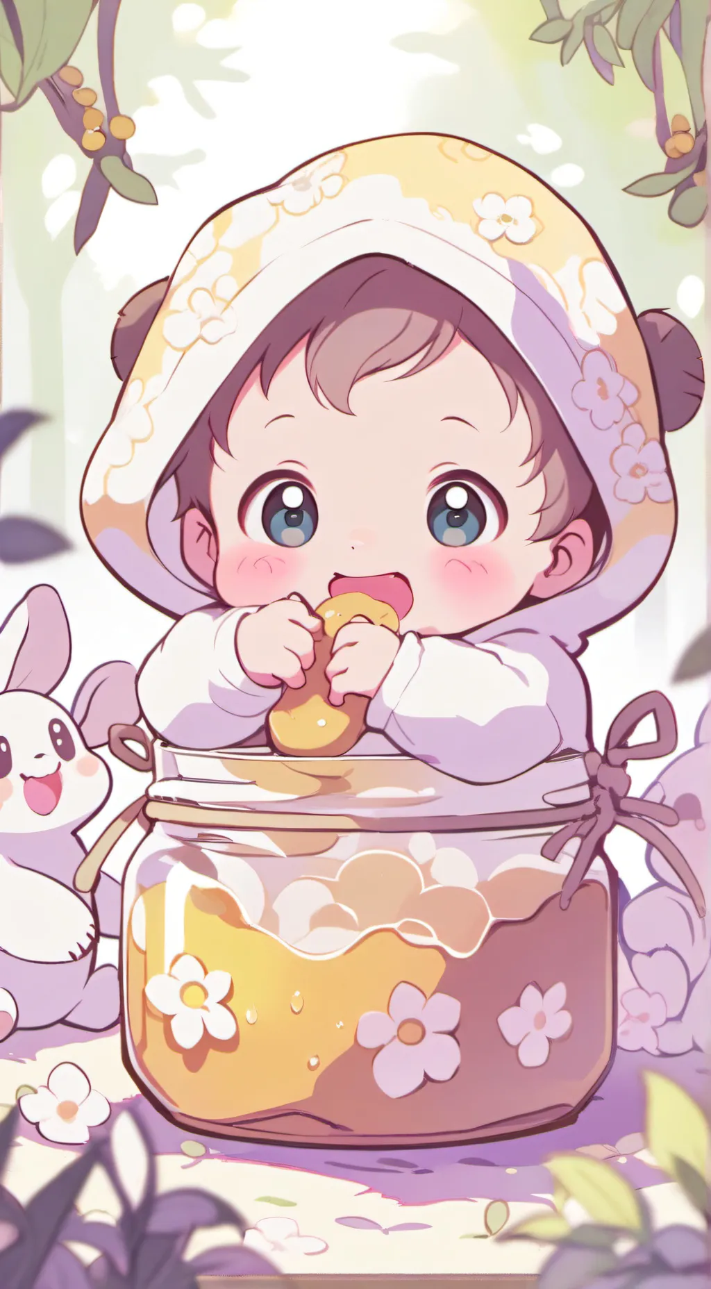 ai character: Honey babies background