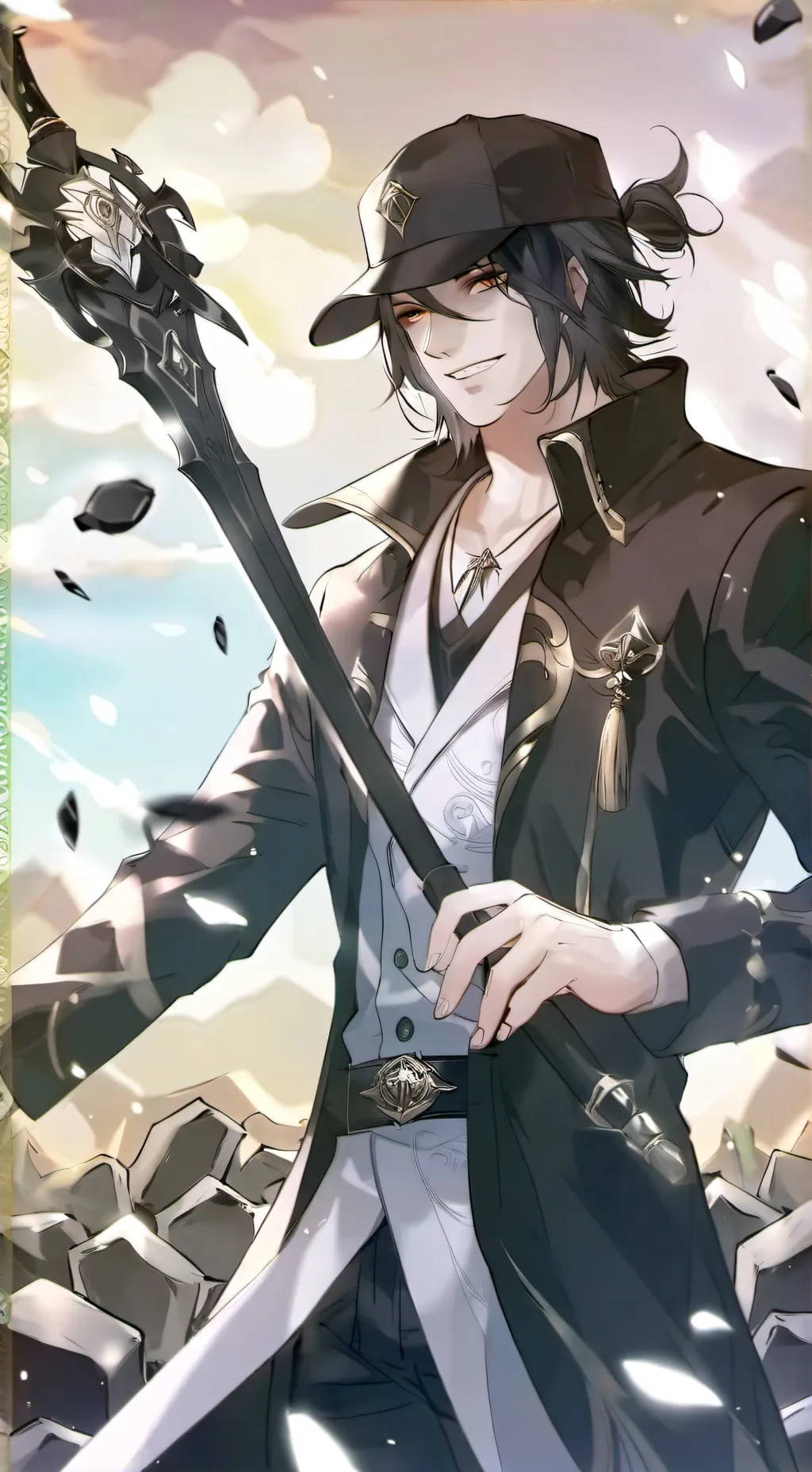 ai character: Cheese background