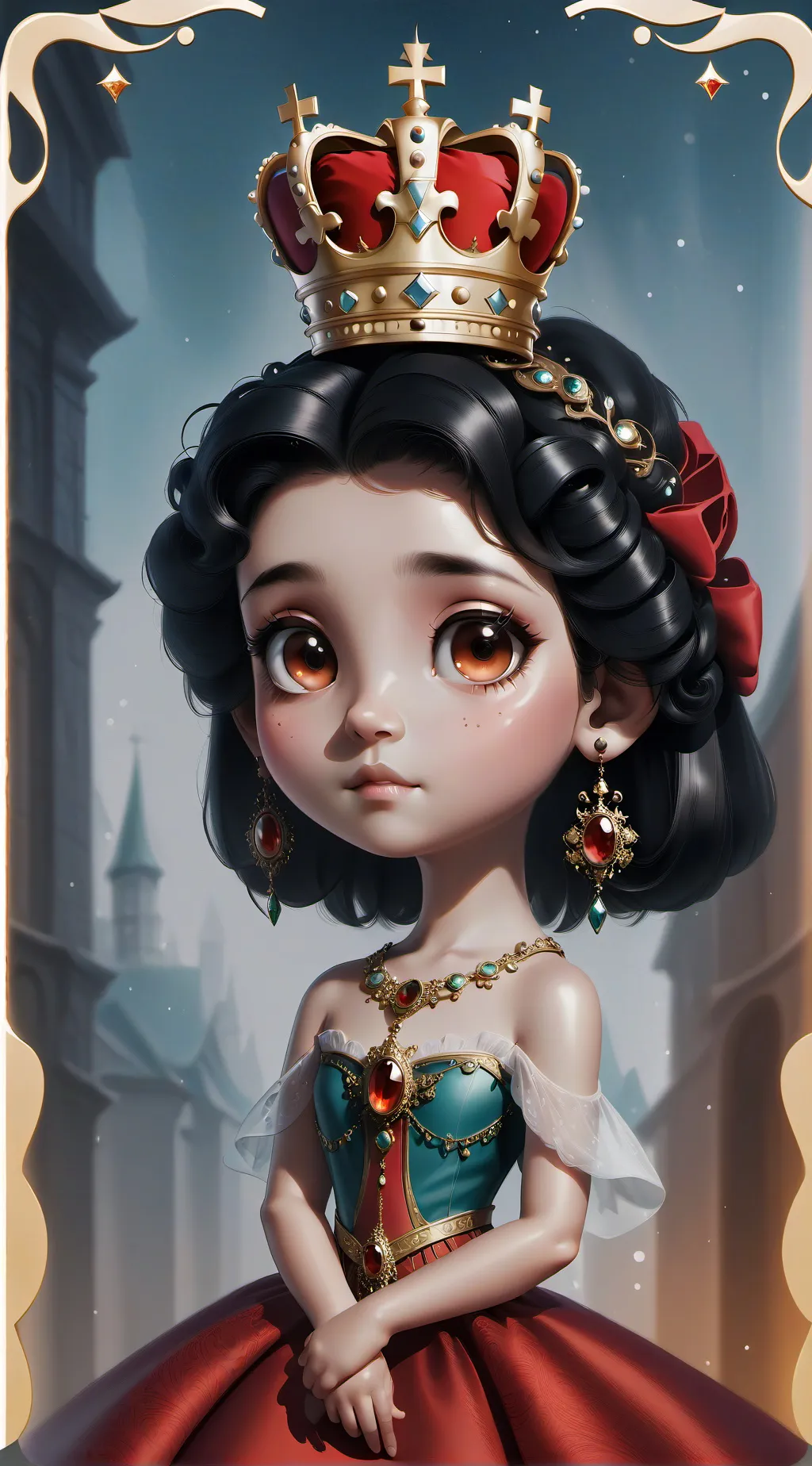 ai character: The Letter Q background