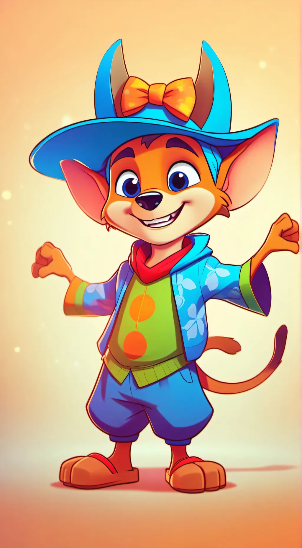 ai character: Tu amiga La rata background