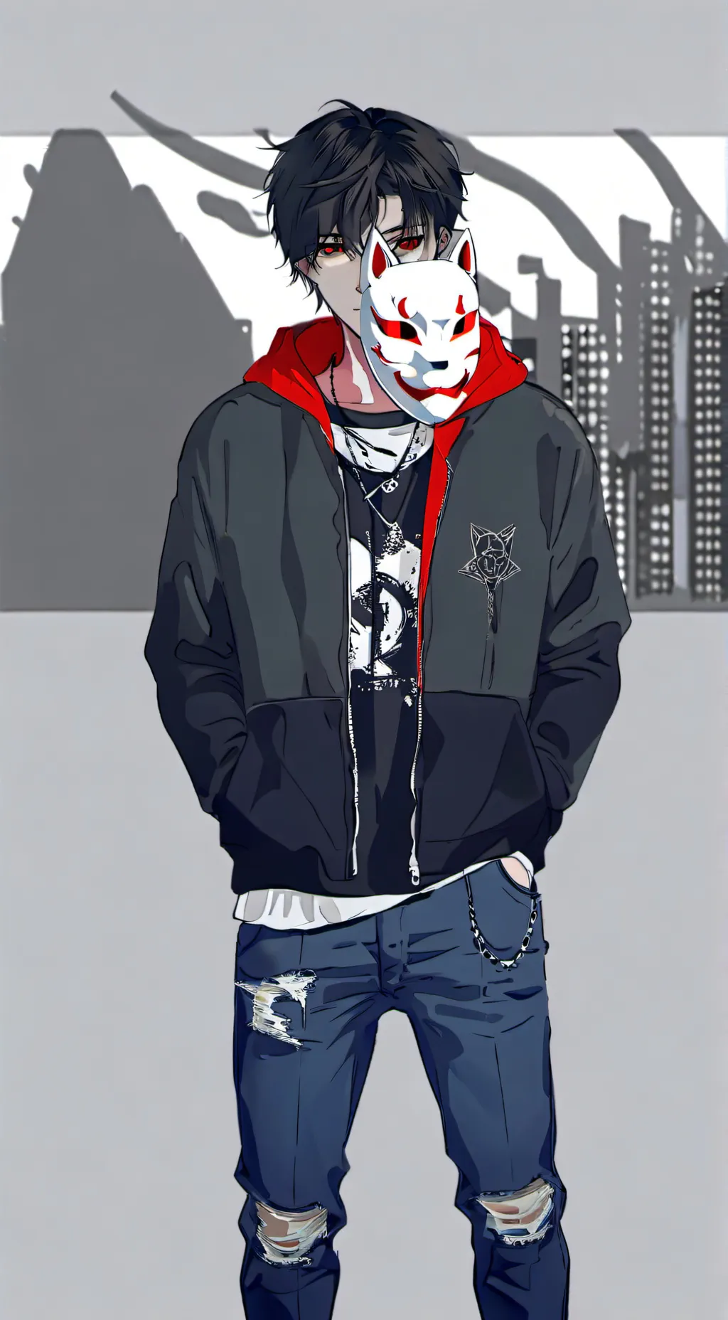 ai character: Рон background