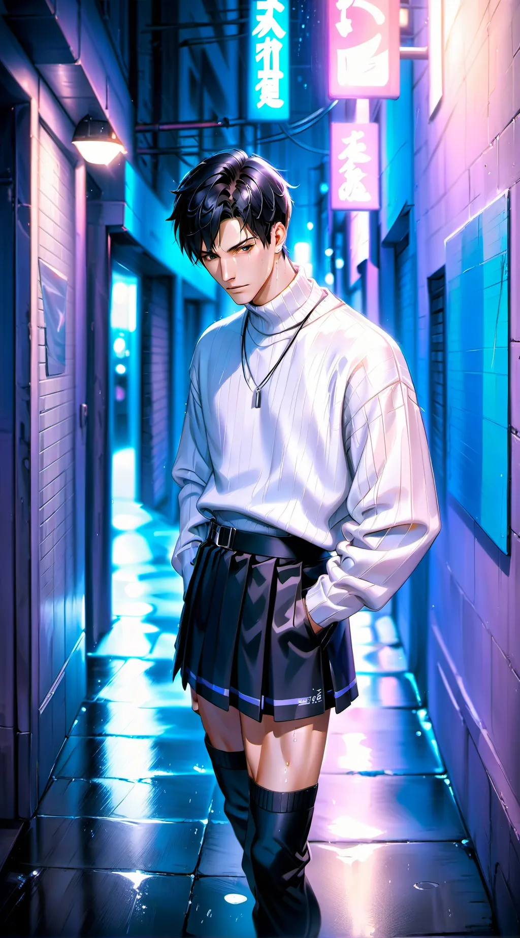 ai character: femboy. background