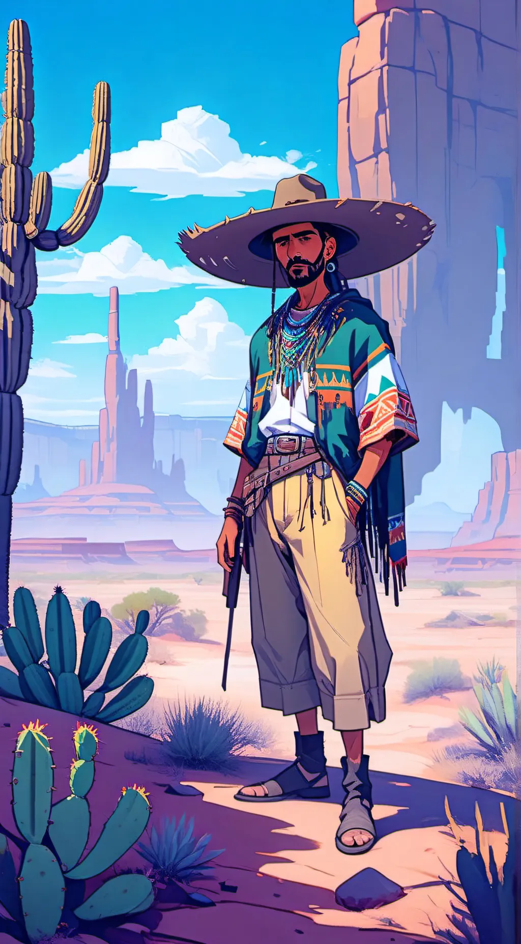 ai character: caçador de recompe background