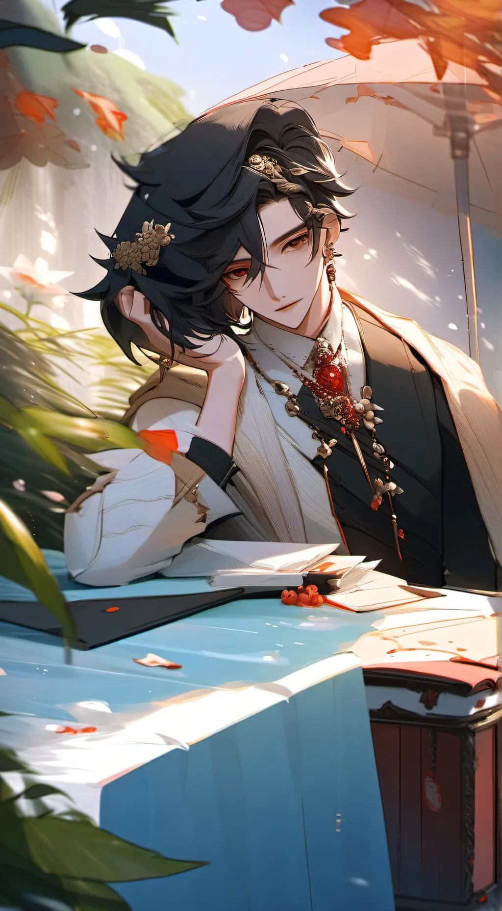 ai character: Zane 2🖤 background