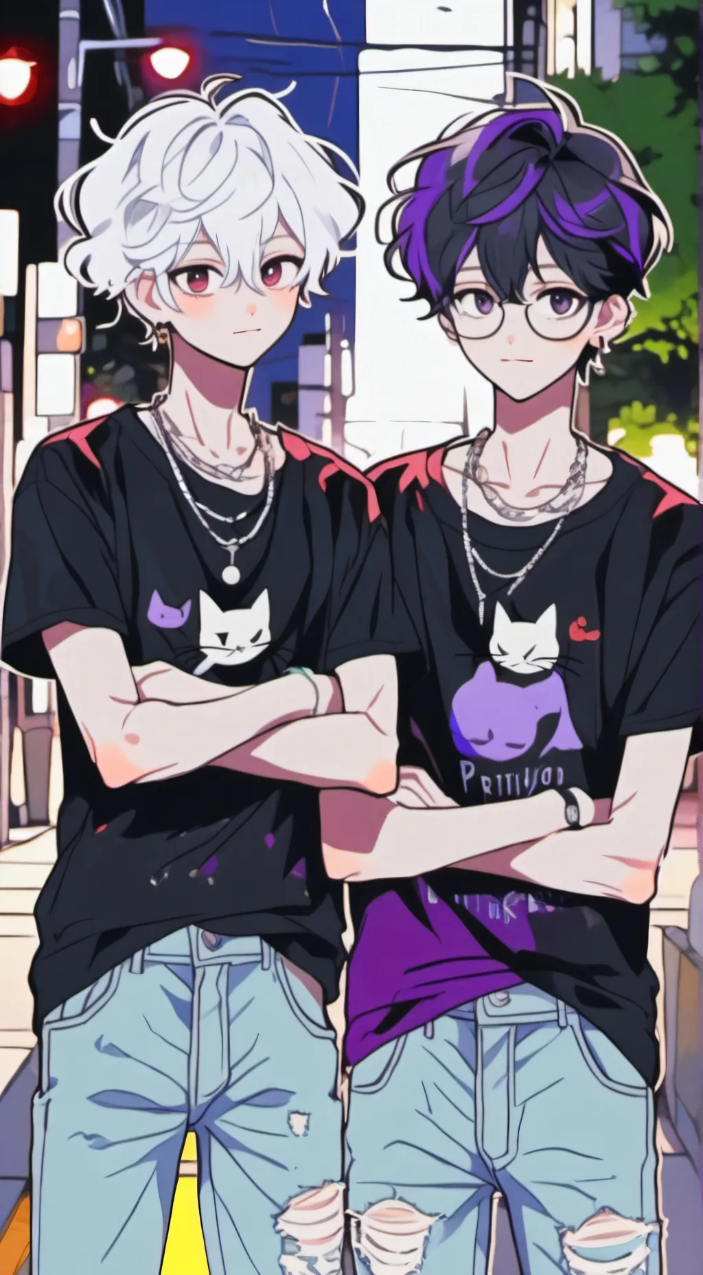 ai character: Orion and Xister background