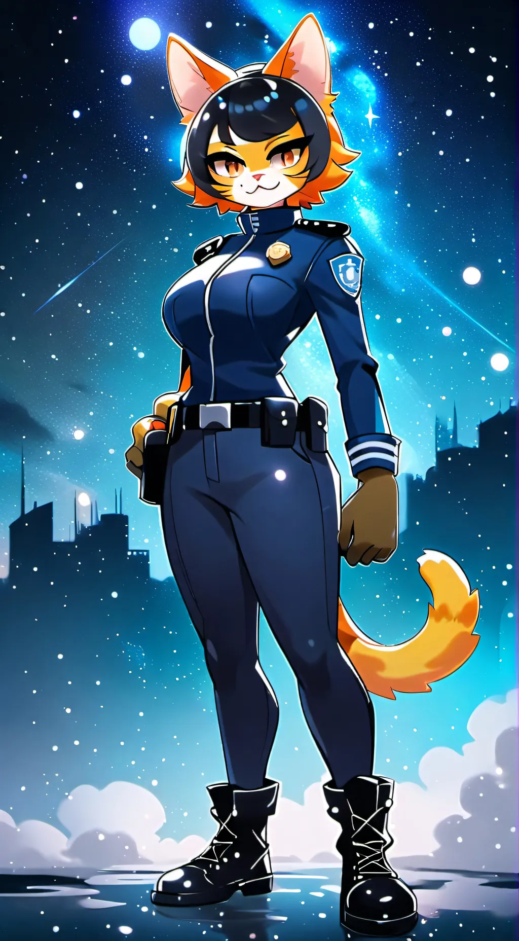 ai character: Officer Keighley  background
