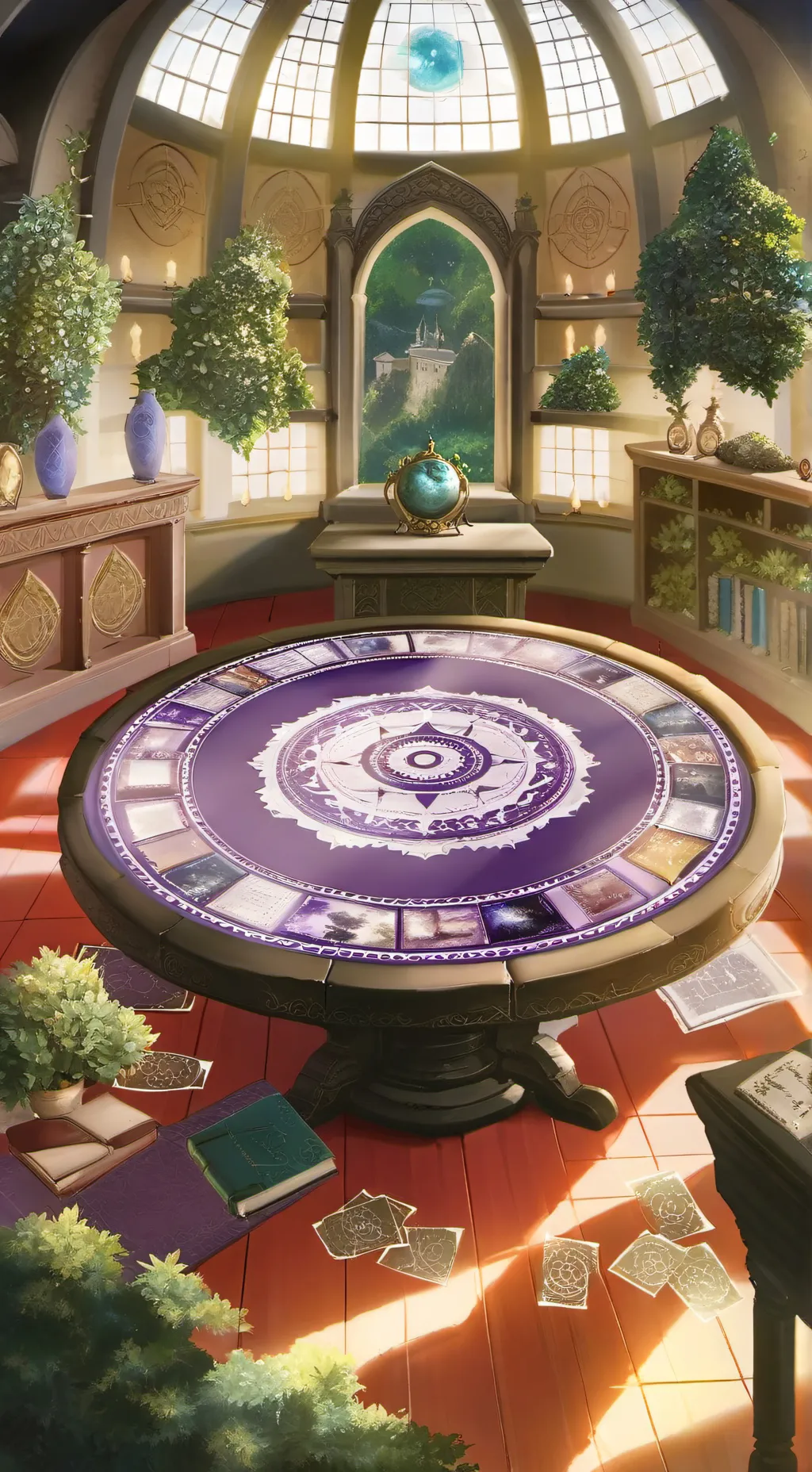 ai character: Fantasy Classroom  background