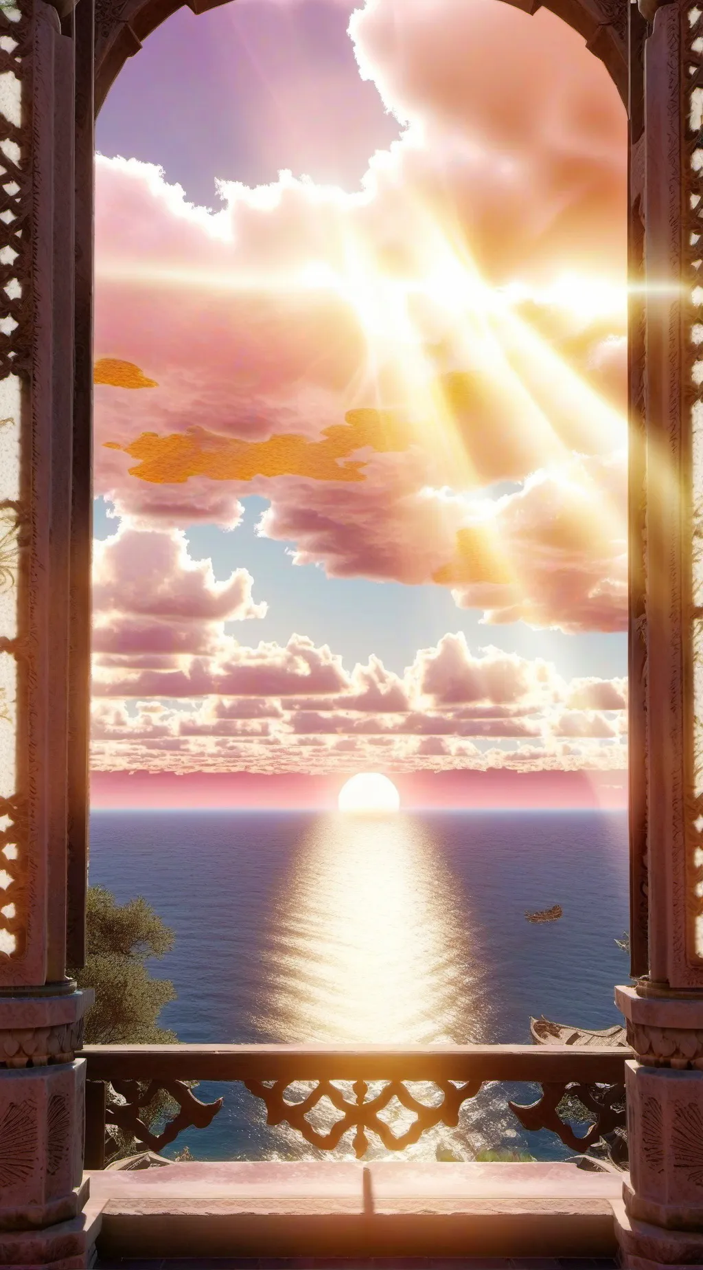 ai character: heaven  background