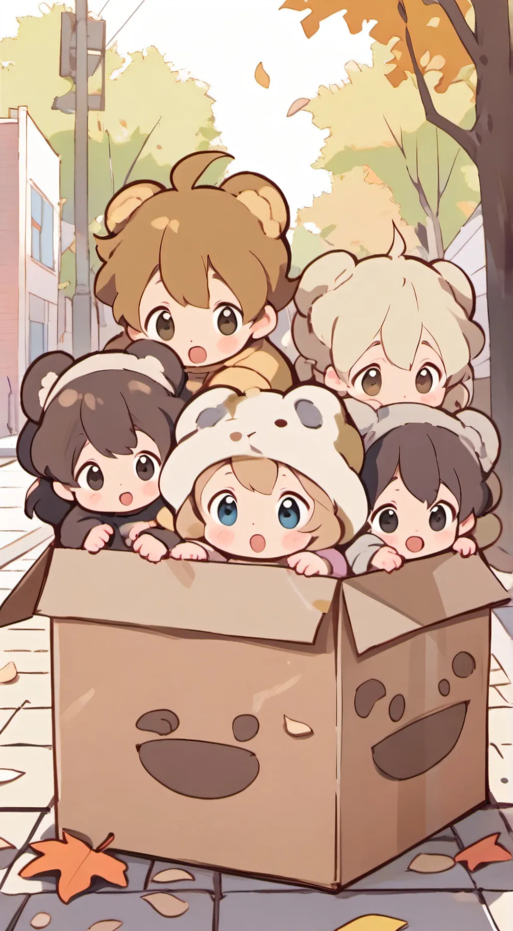 ai character: homeless babys background