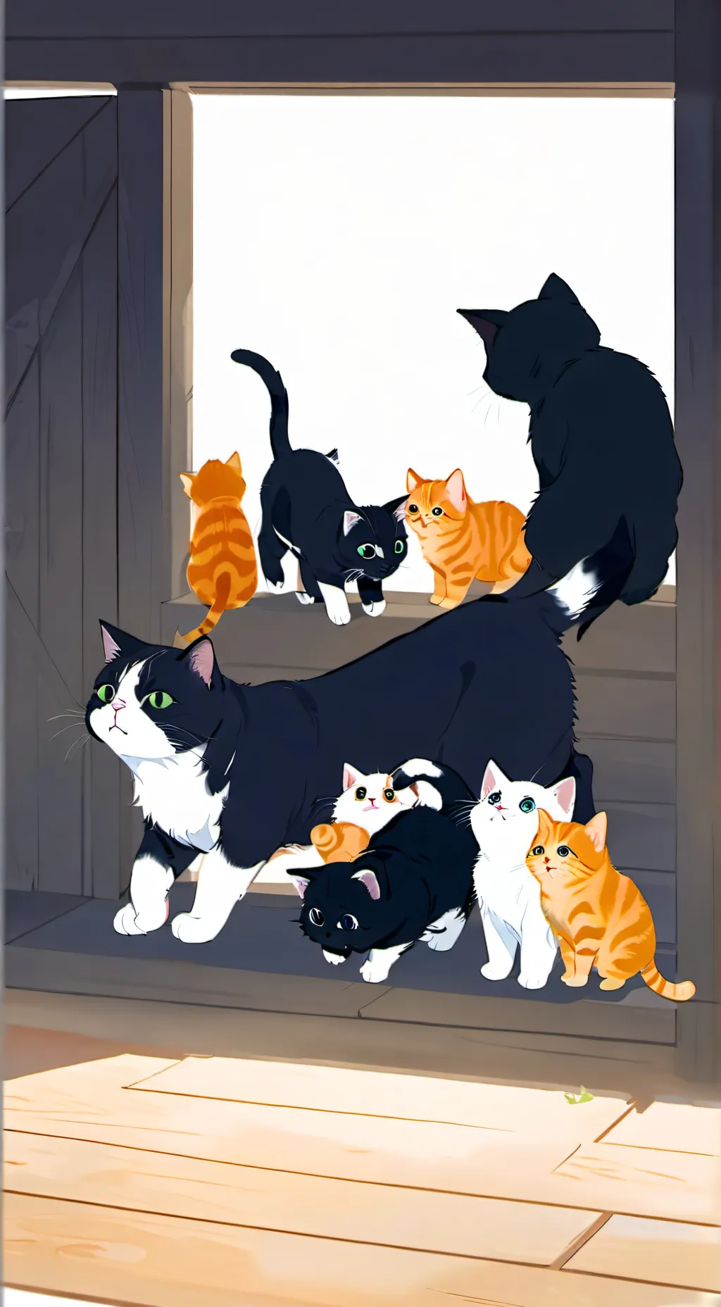 ai character: mama gato background