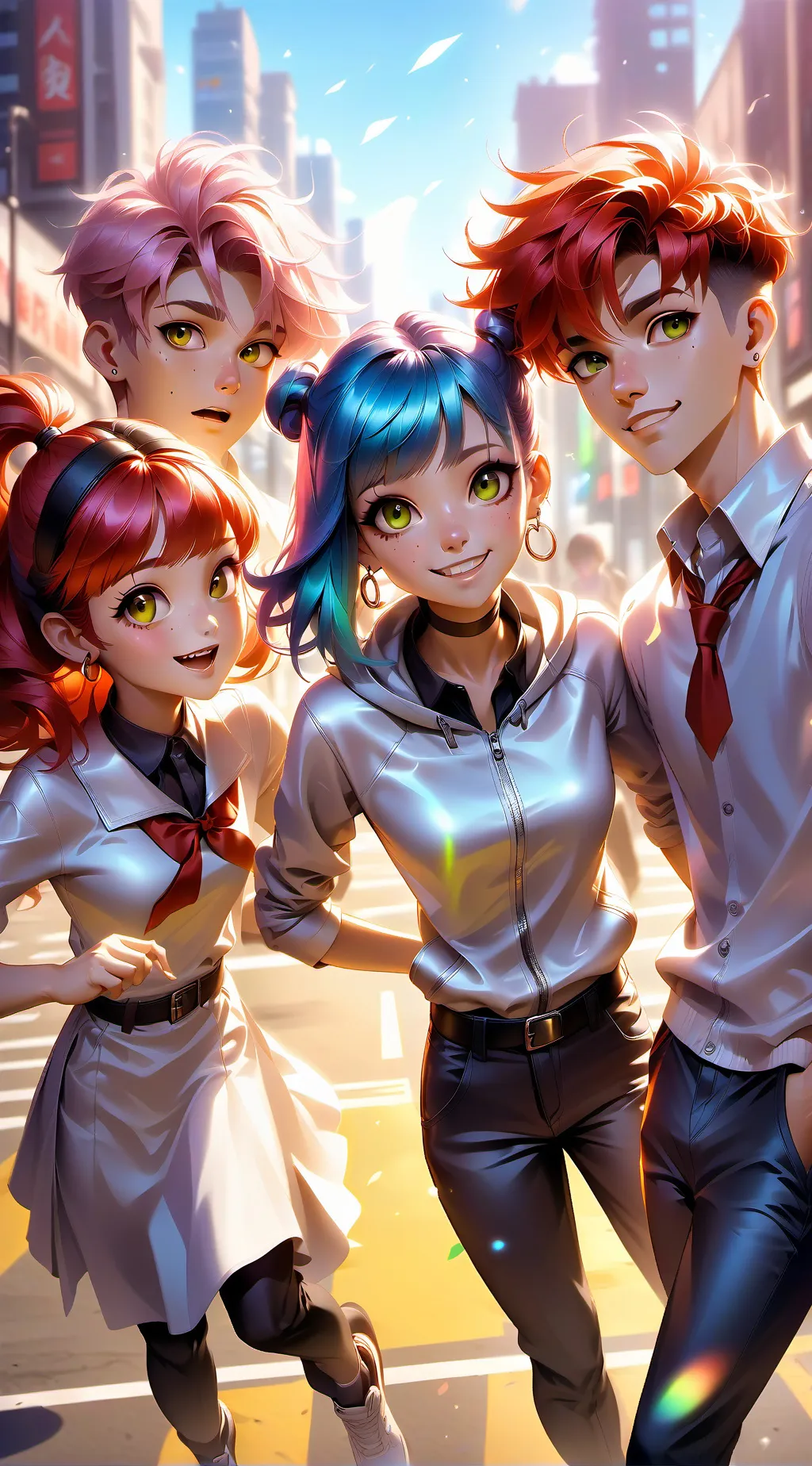 ai character: Haircolor soulmate background