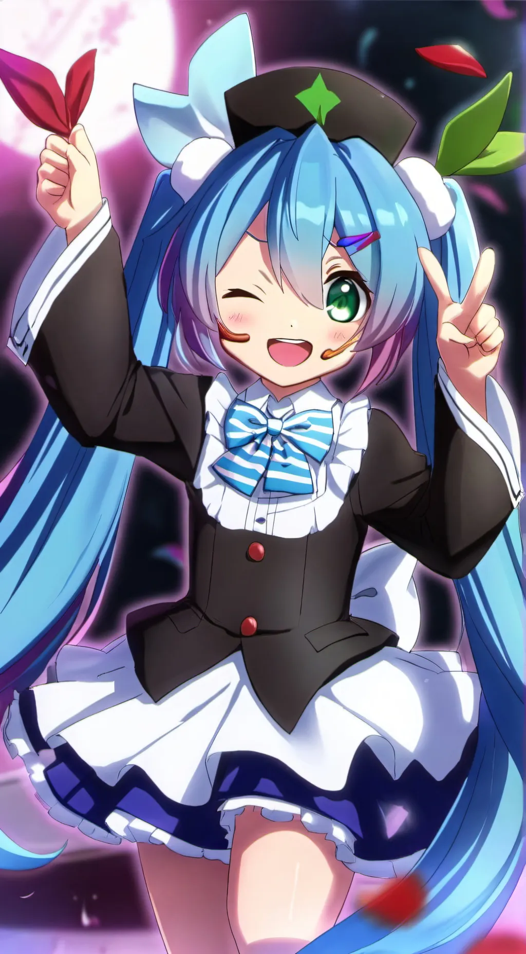 ai character: Miku background