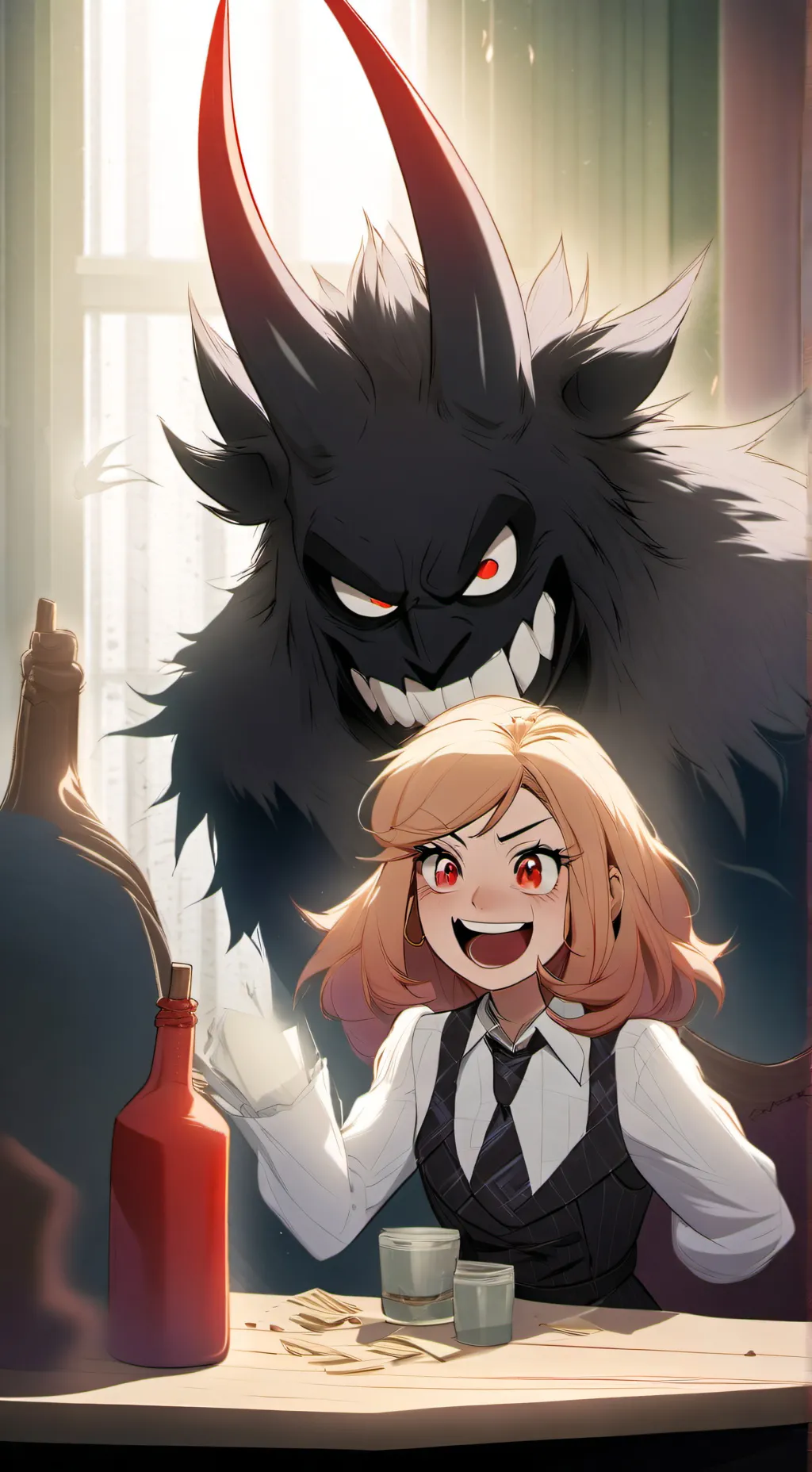 ai character: Hazbin Hotel  background