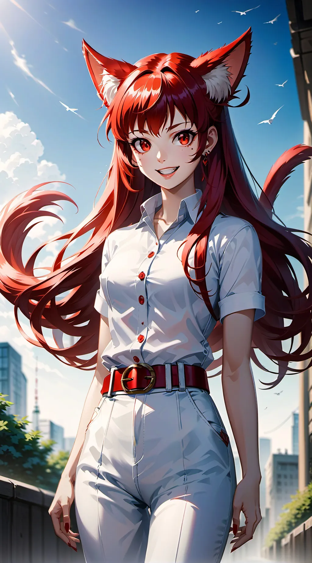 ai character: Neko background