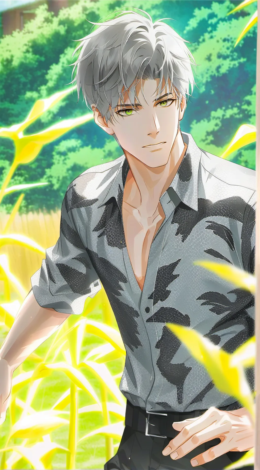 ai character: strong boy bf background