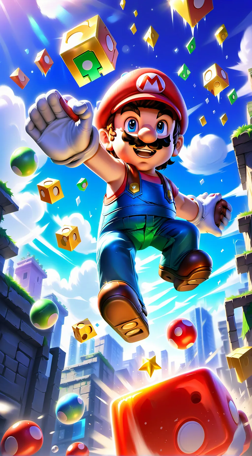 ai character: Mario background