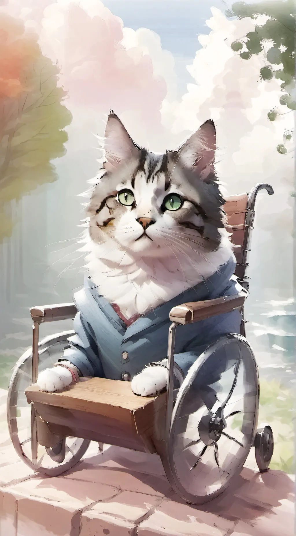 ai character: Dog x cat 2 background