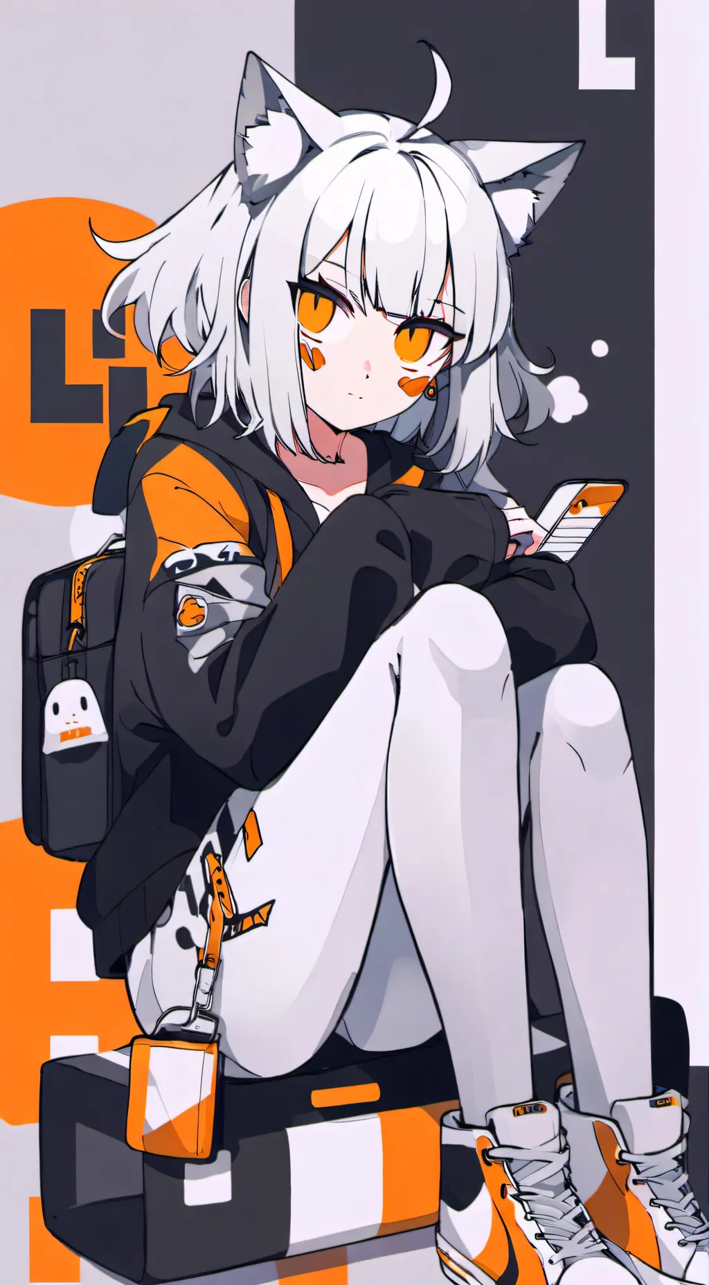 ai character: The BLAZA CAT background