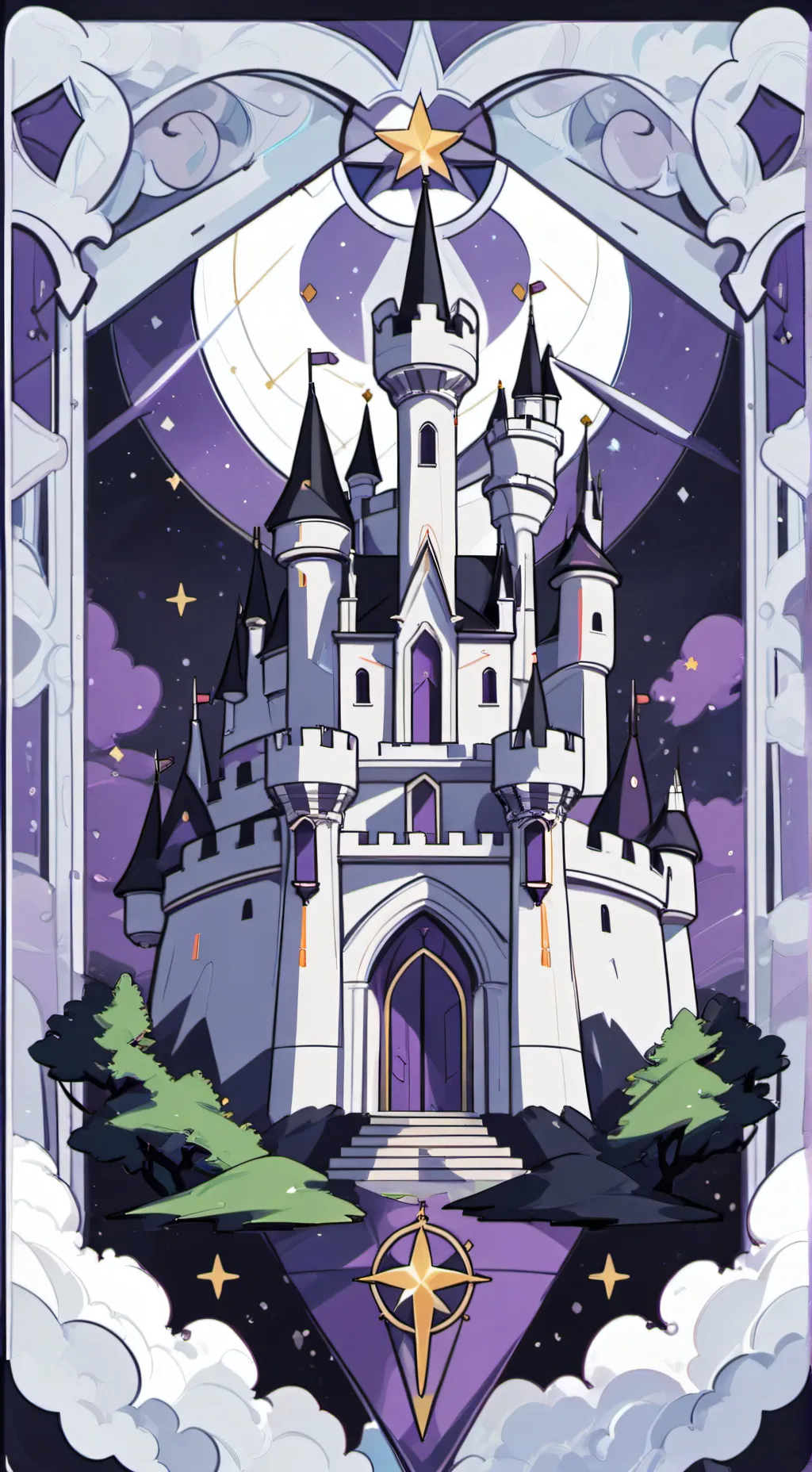 ai character: Sonic castle 1# background