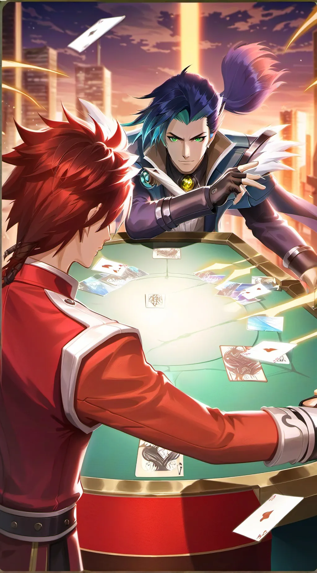 ai character: Yu-Gi-Oh background