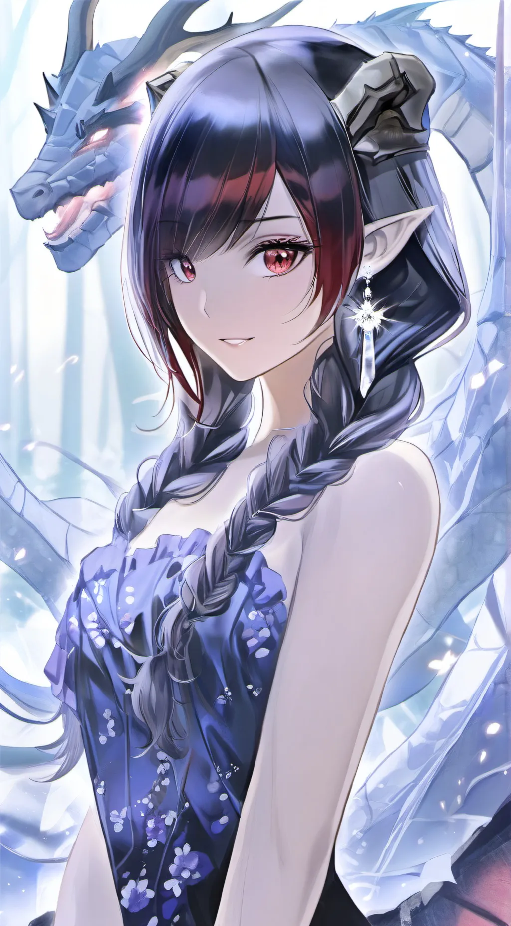 ai character: mazy background