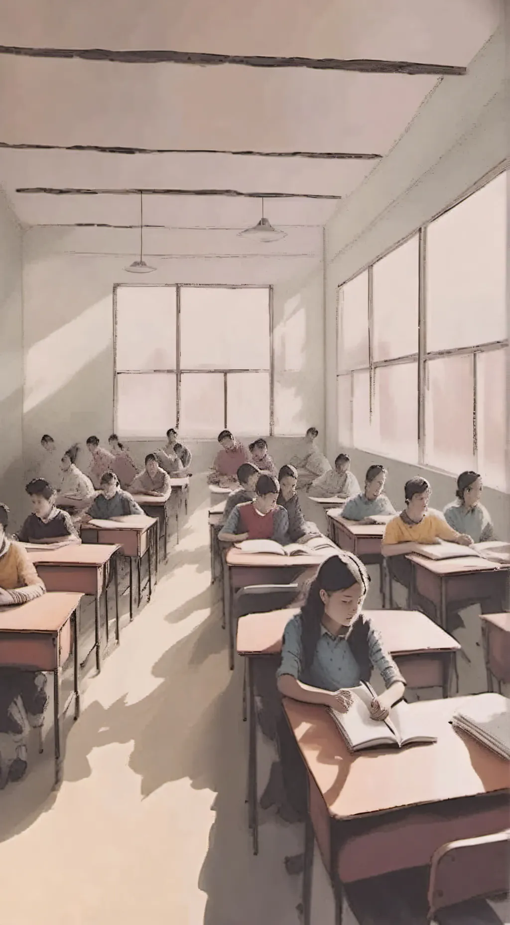 ai character: caganeira na sala background