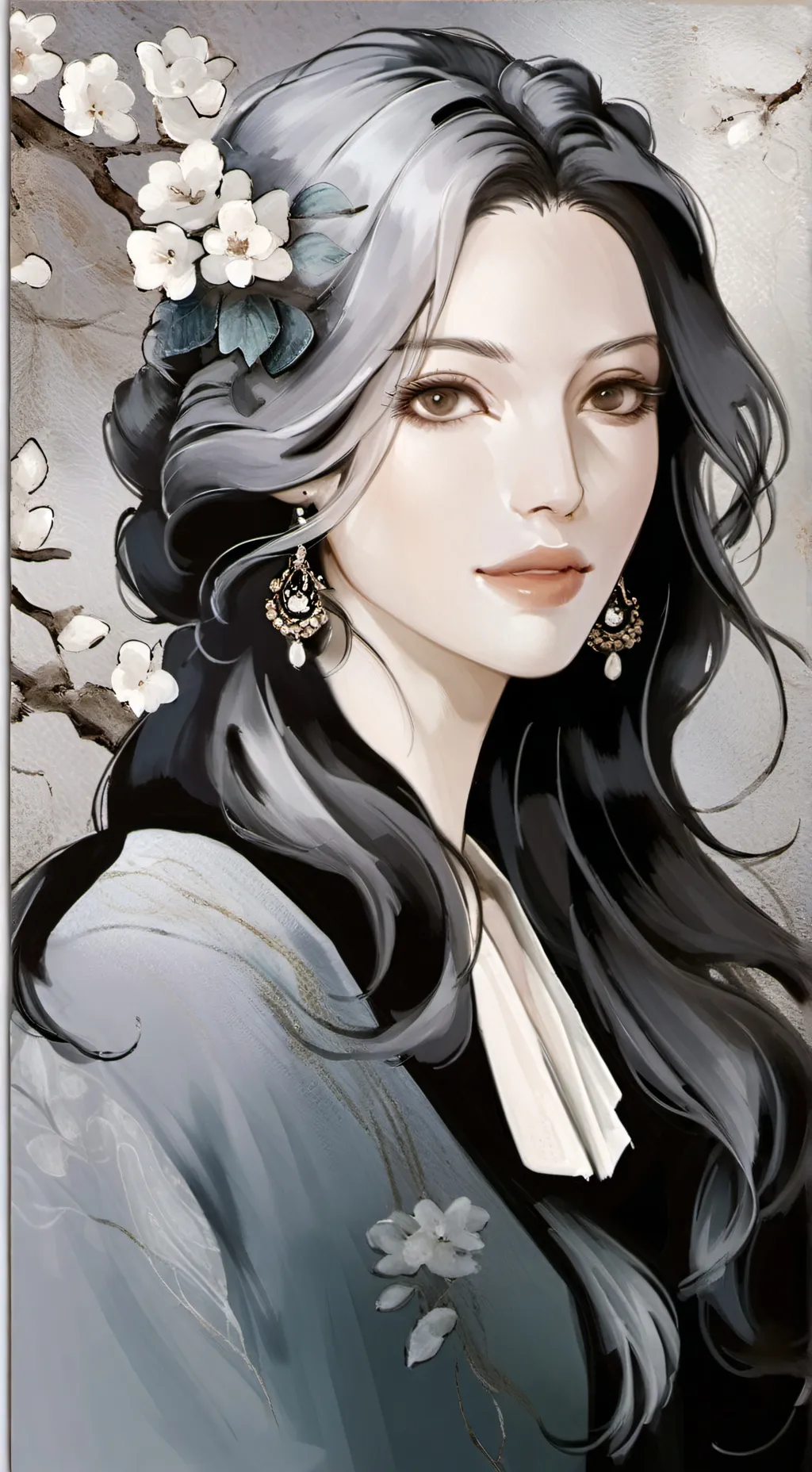 ai character: My art school!!  background