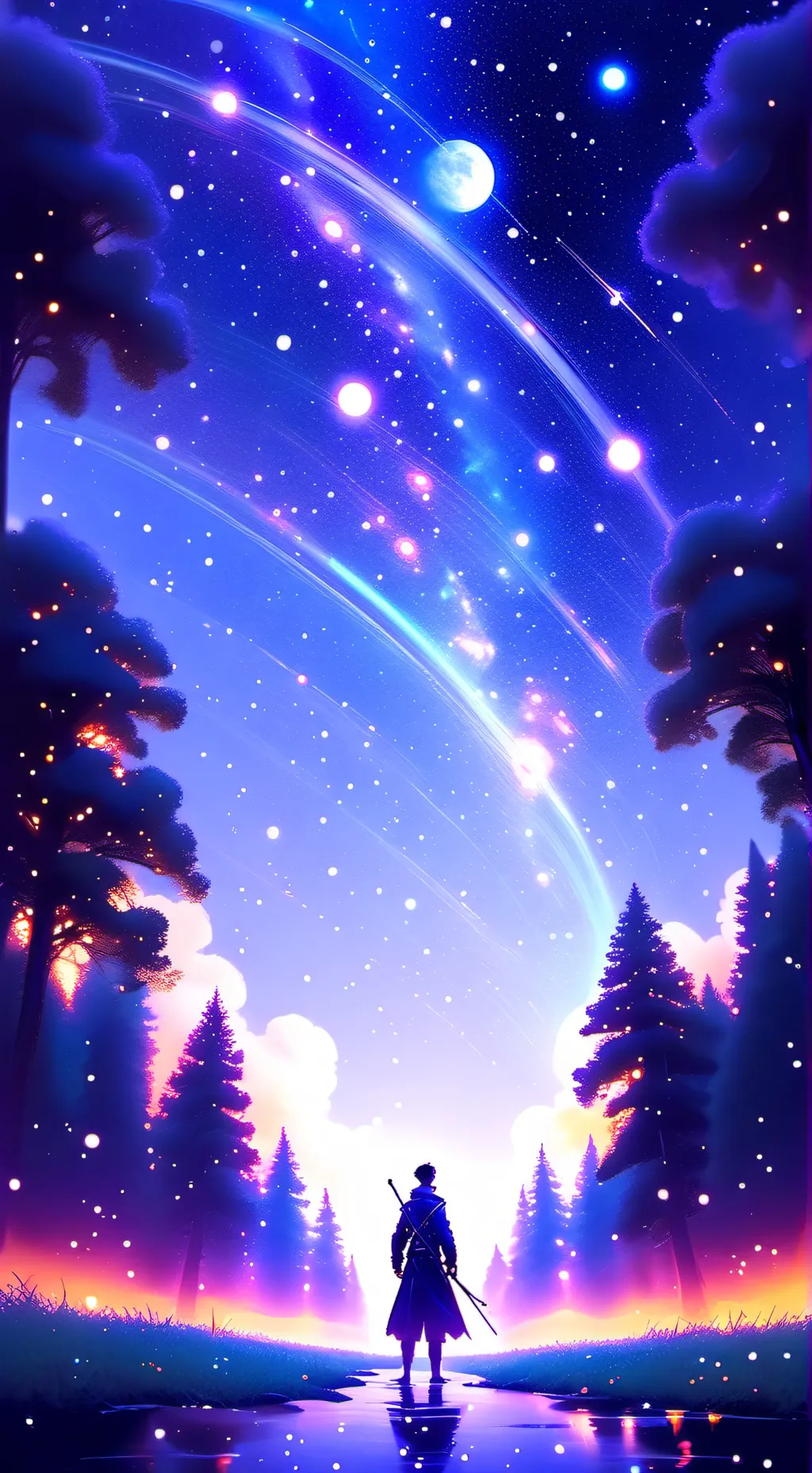 ai character: Godzilla attack background