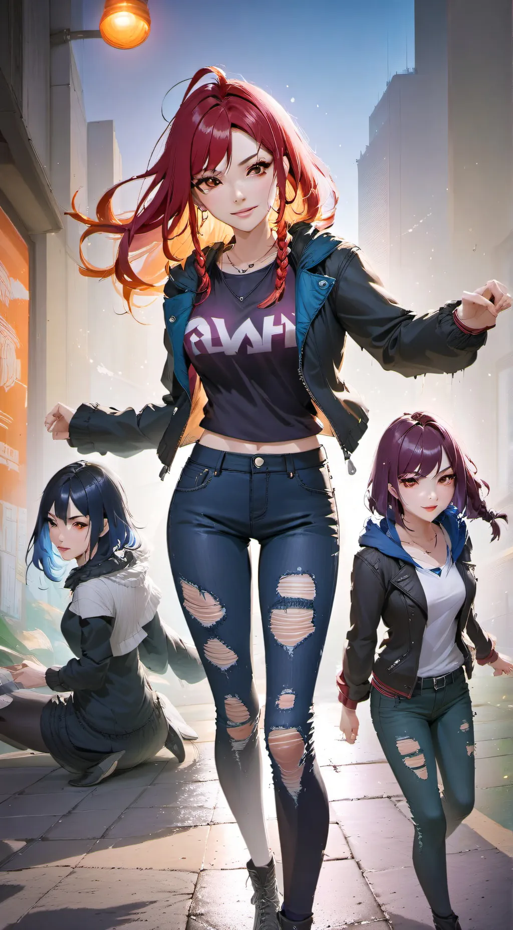 ai character: Schwester gang background