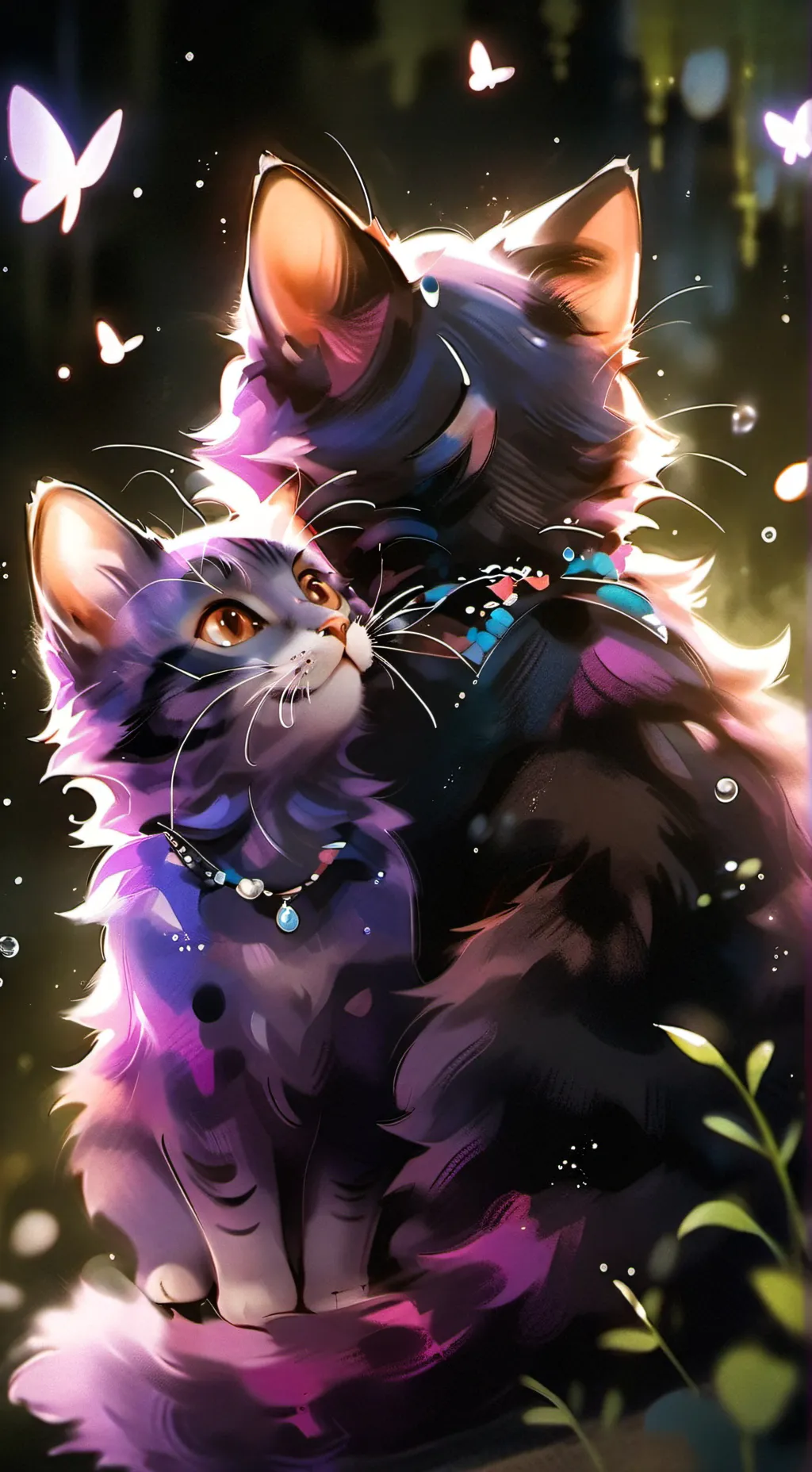 ai character: CatnapxDevil kitty background