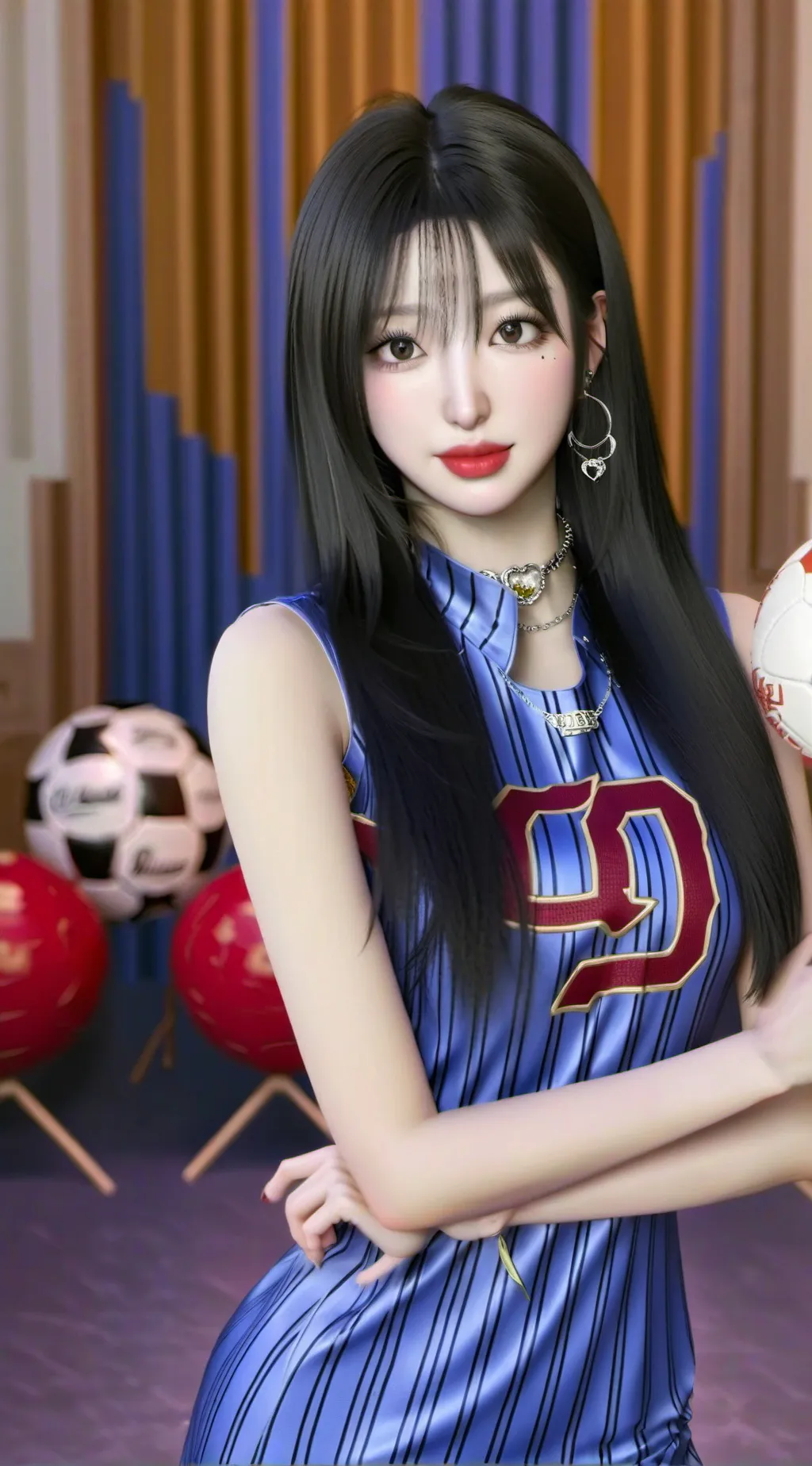 ai character: Valery  background