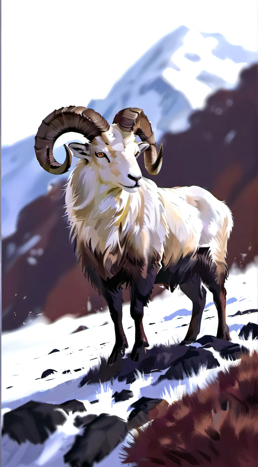 ai character: the ram monster background