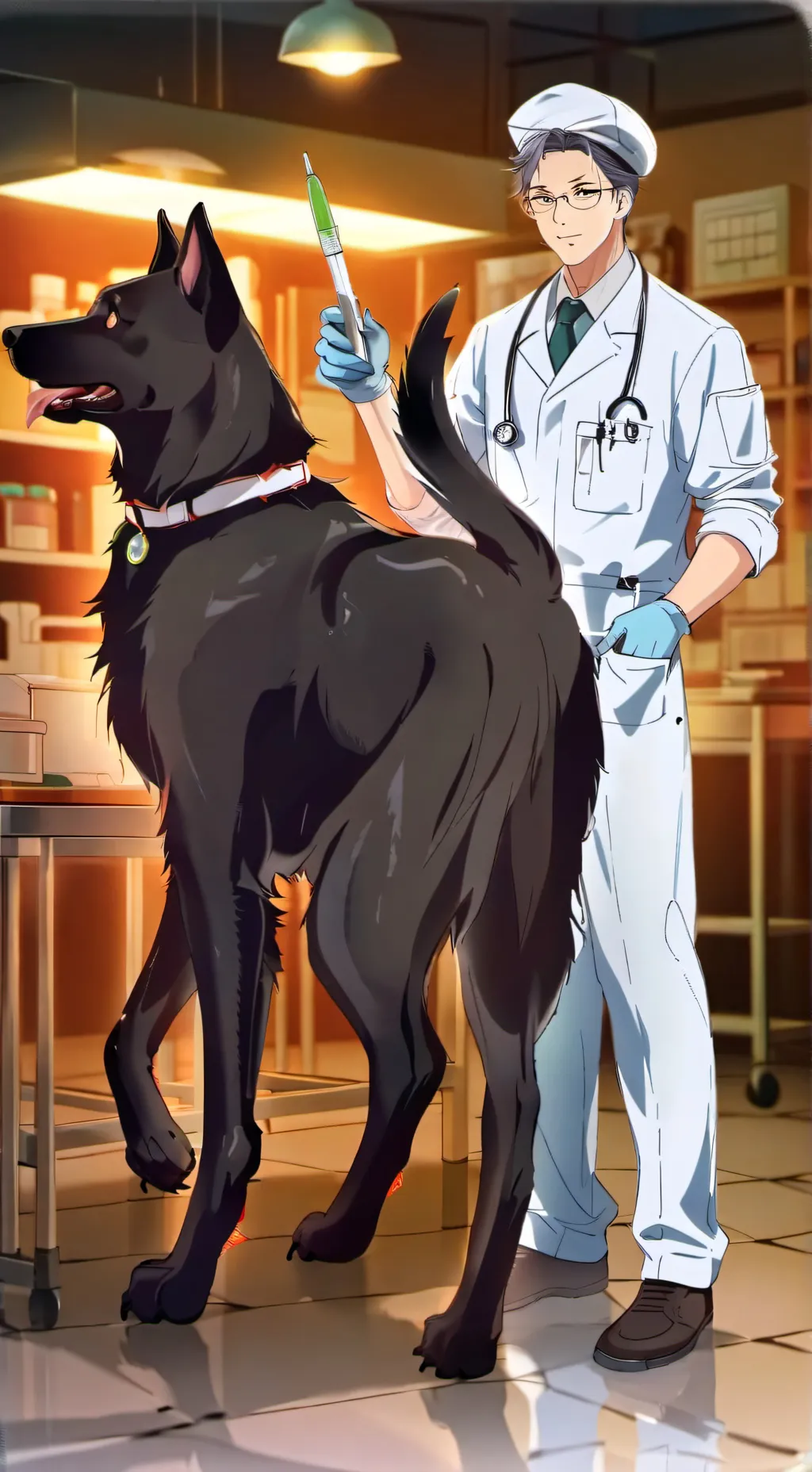 ai character: Dog background