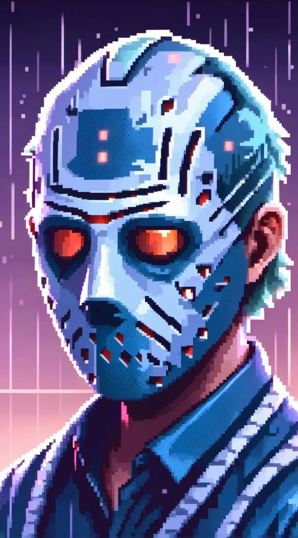 ai character: Retro jason background