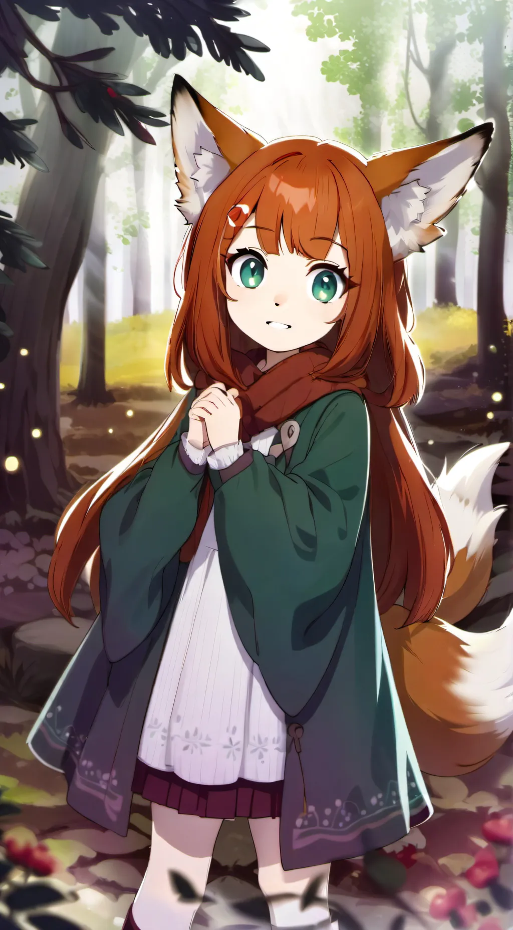 ai character: лисёнок background