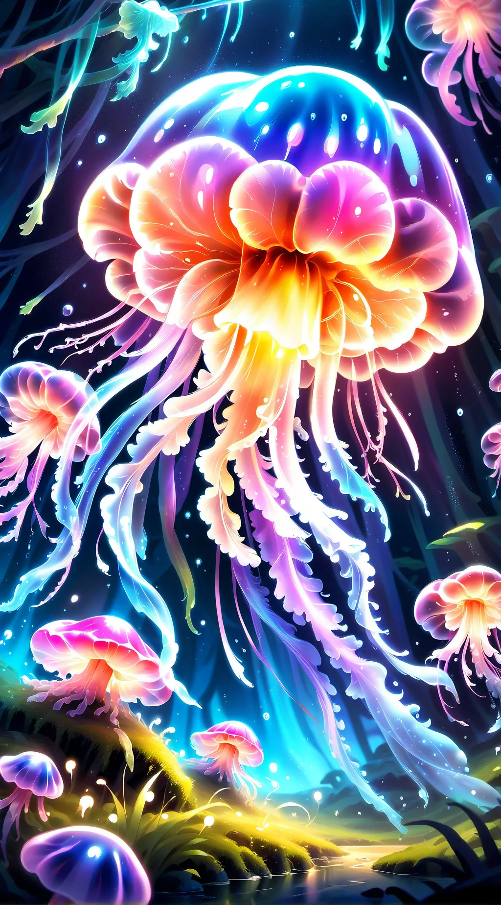 ai character: Random background