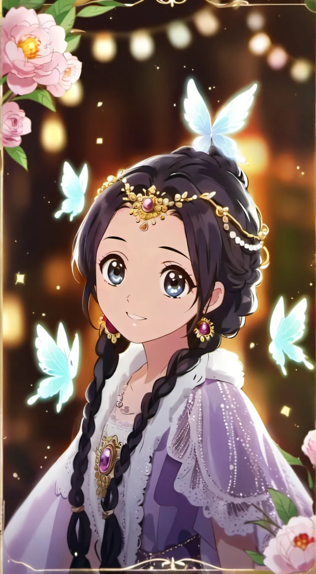 ai character: Myra💜💜✌️😊 background