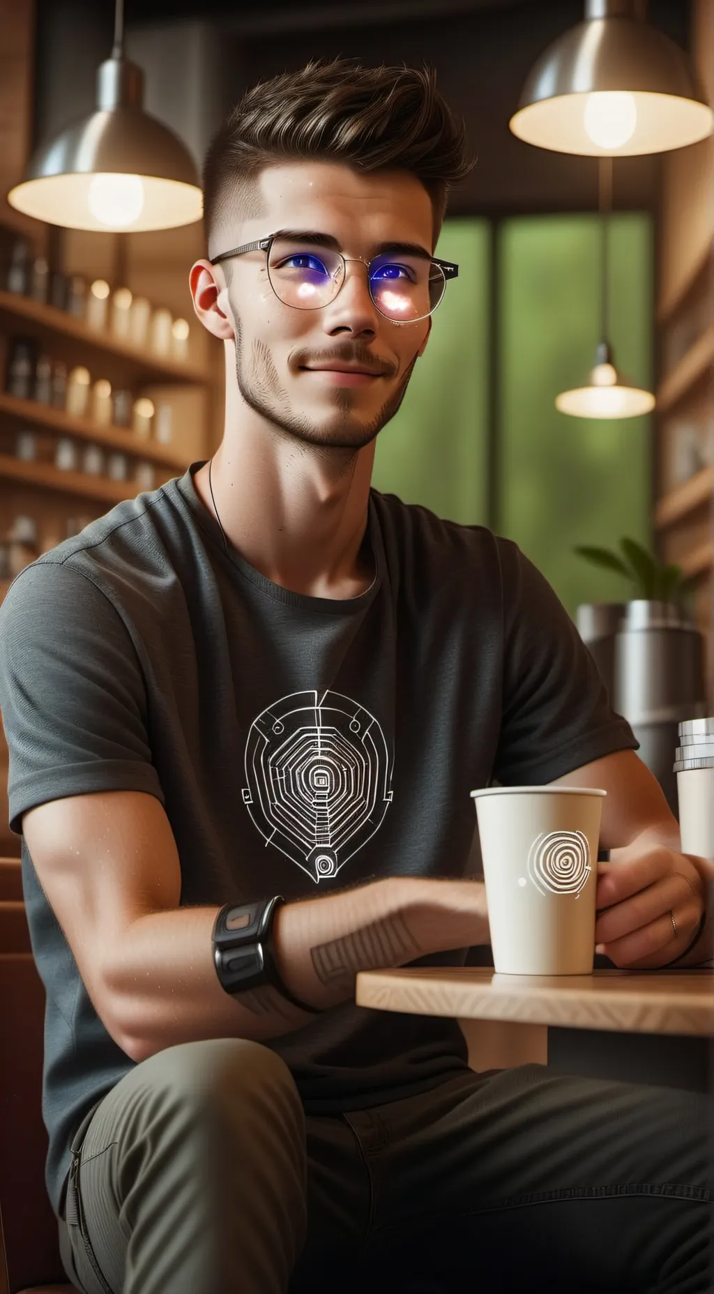 ai character: The Augmented Reality Barista background